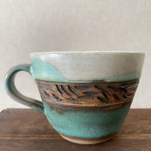 Ocean pottery mug