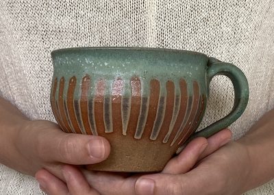 pottery tea cup