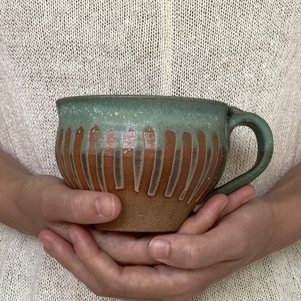 pottery tea cup