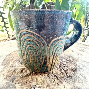 Large Peacock Mug