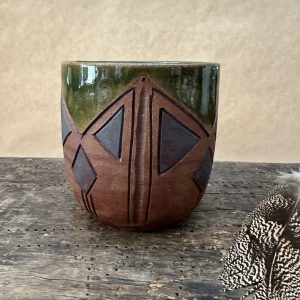 Carved Cup ~ No handle