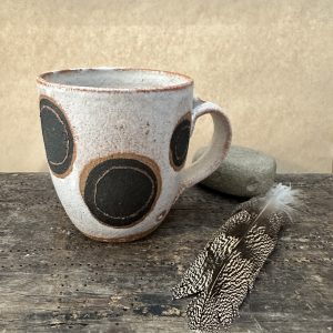 Large Spotty Mug | Sandstone White