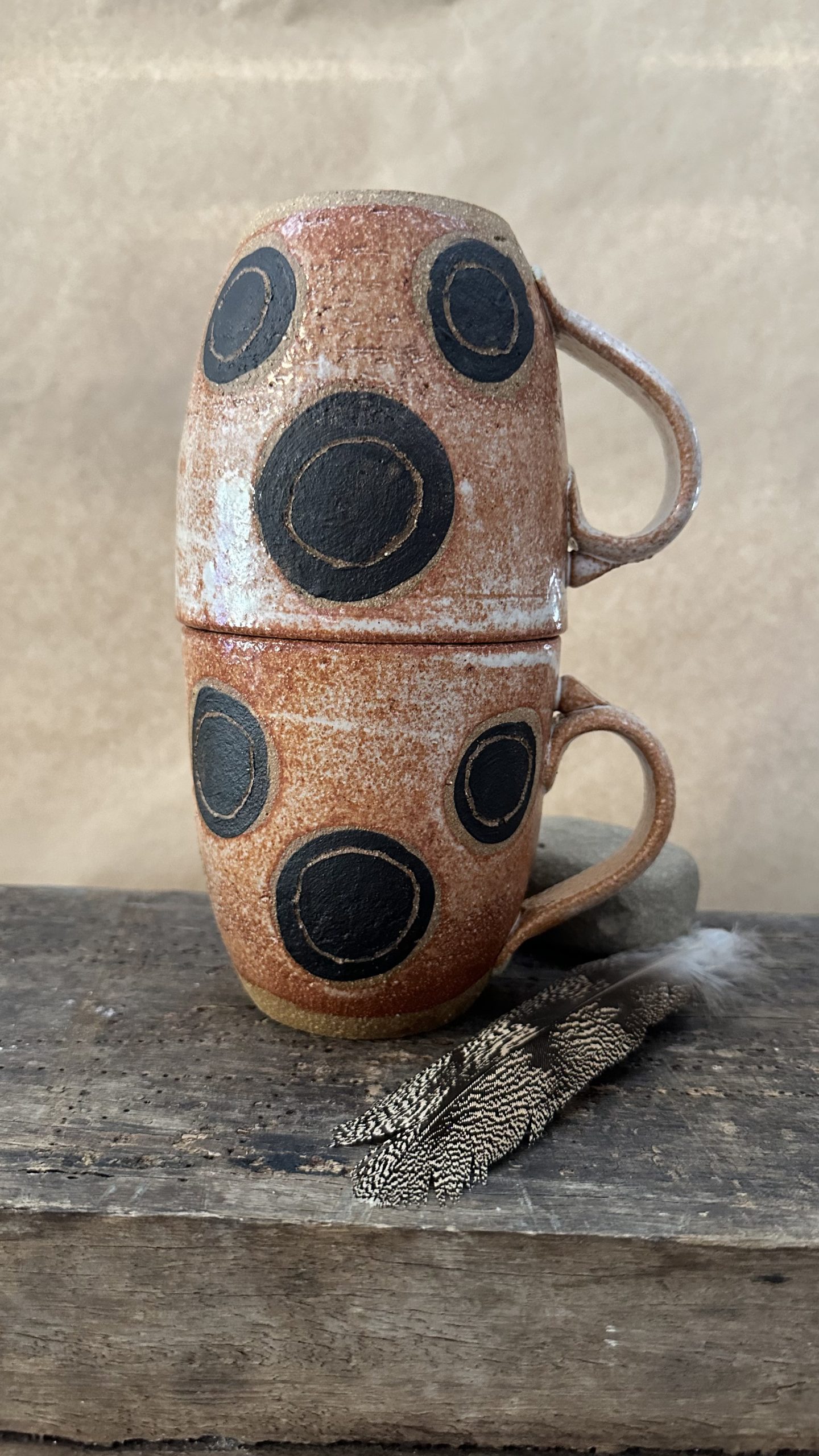 Large Spotty Mug | Sandstone rusty tones - Image 2