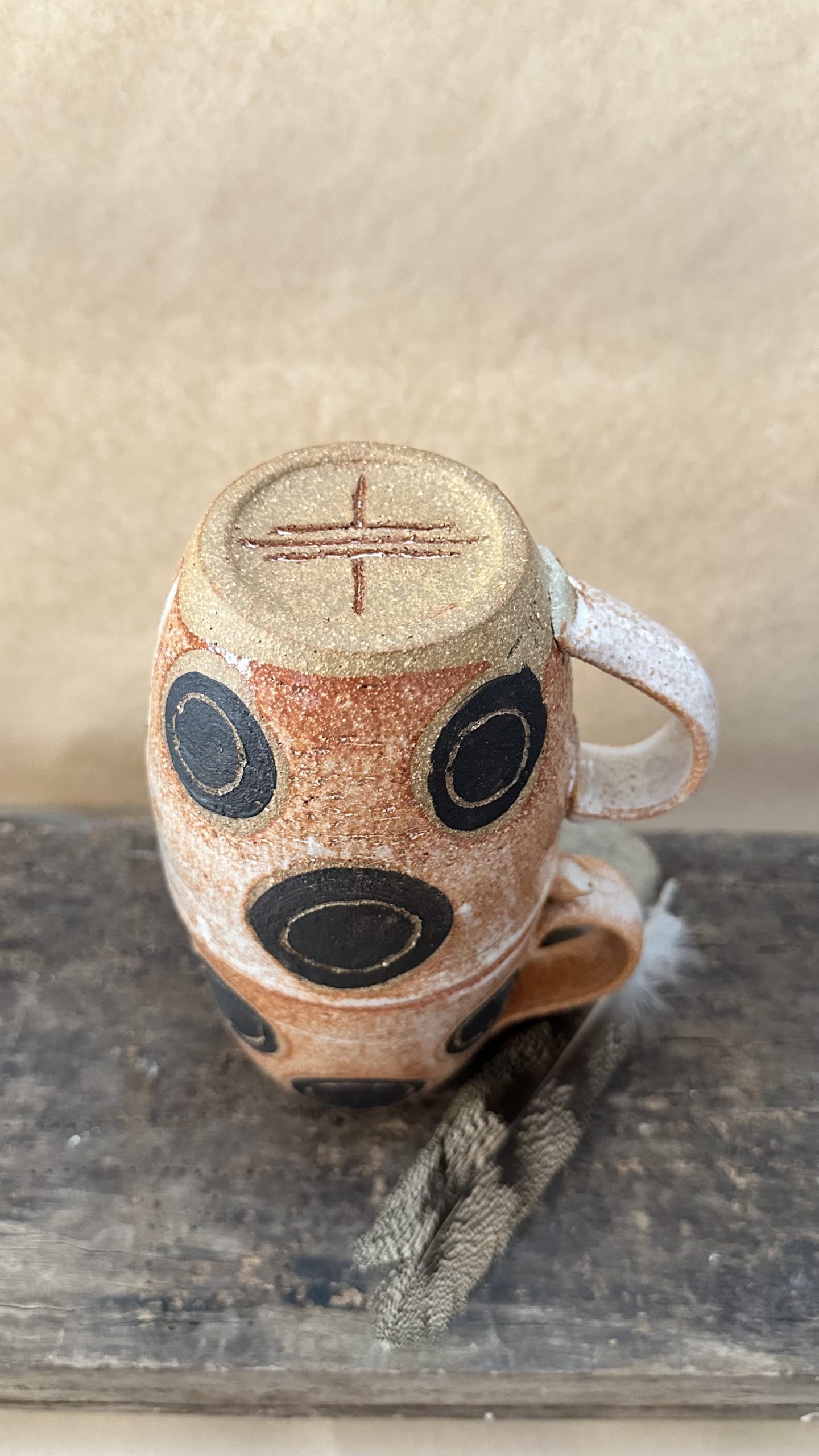 Large Spotty Mug | Sandstone rusty tones - Image 5