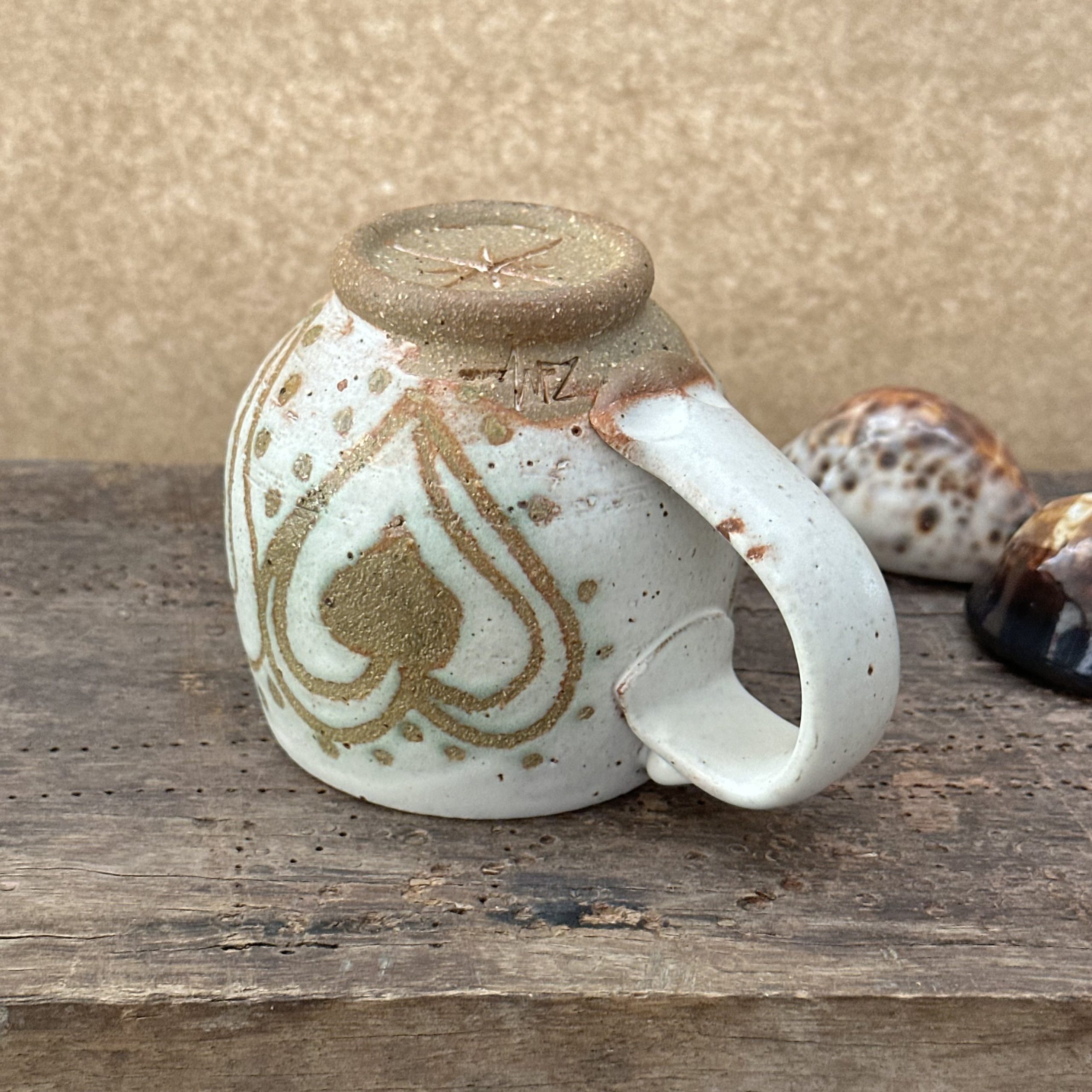 Japa Mug | Sandstone White | Heart - Image 8