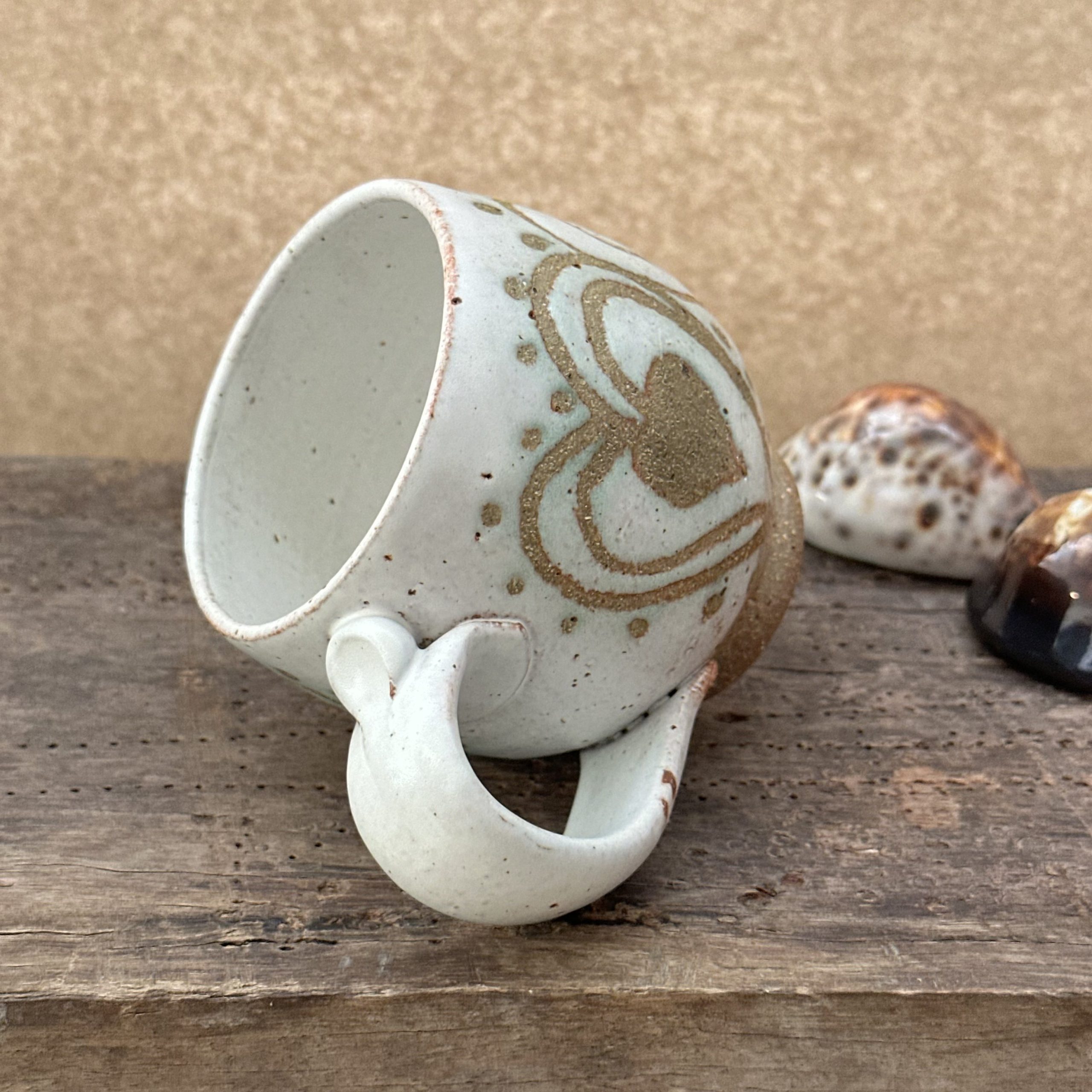 Japa Mug | Sandstone White | Heart - Image 7
