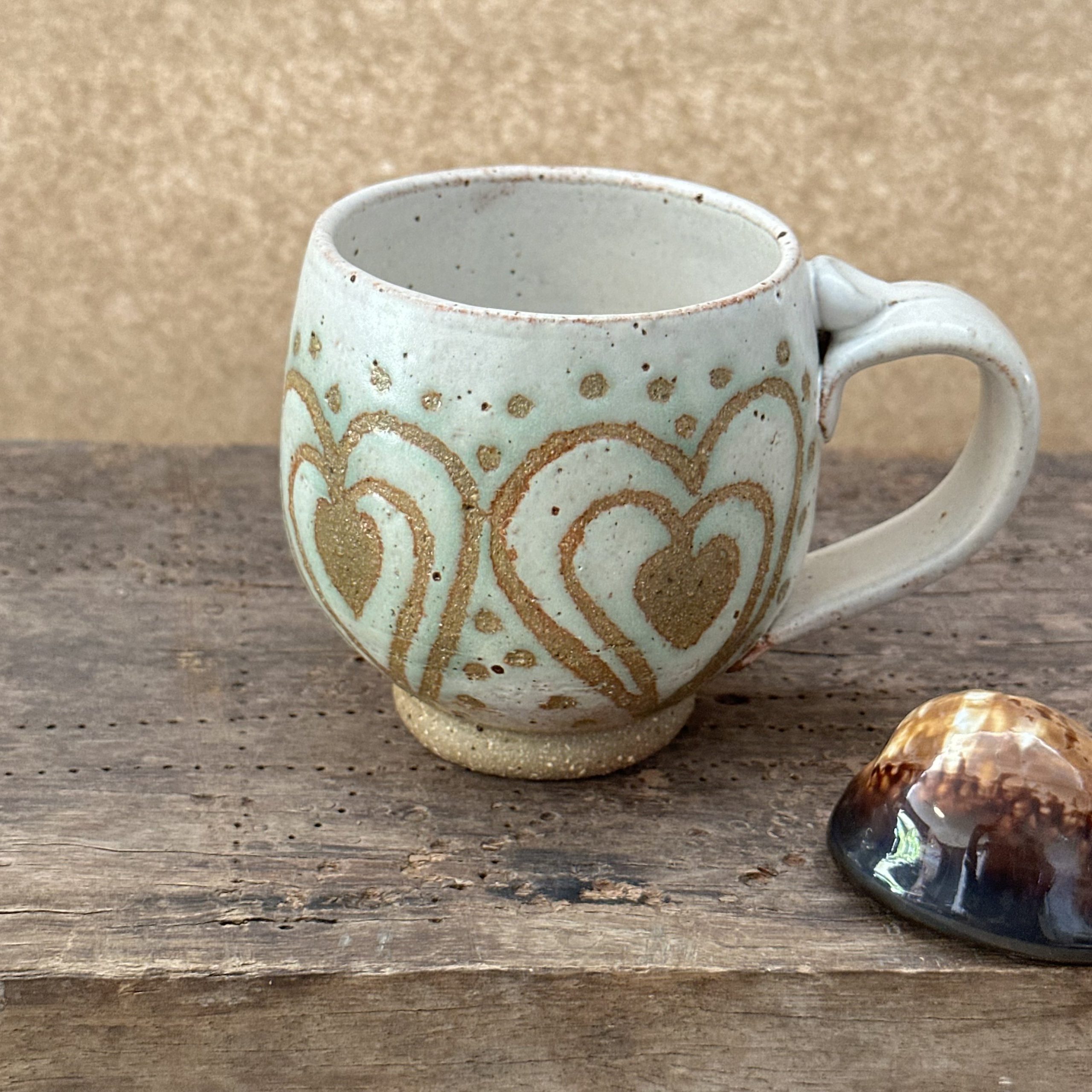 Japa Mug | Sandstone White | Heart
