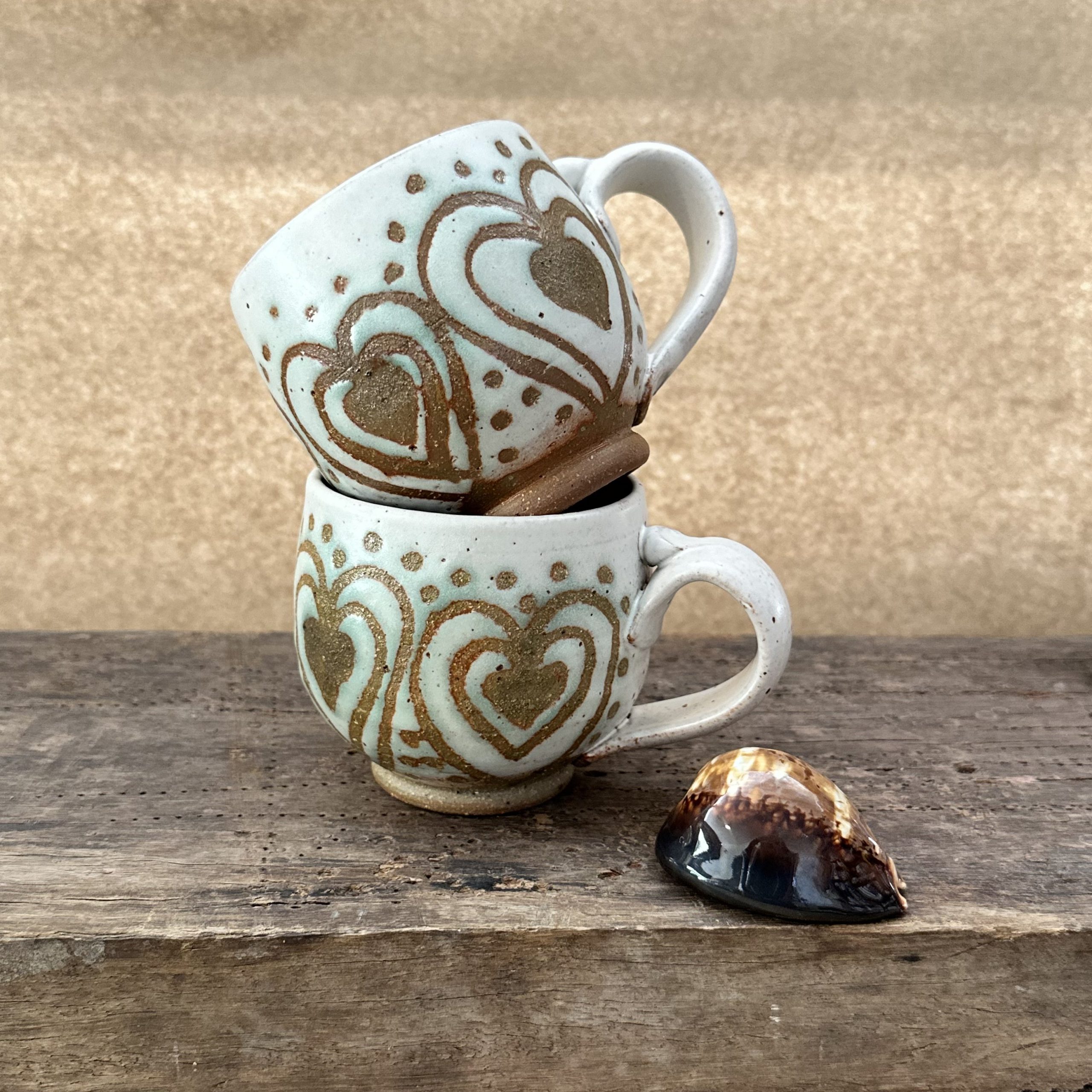 Japa Mug | Sandstone White | Heart - Image 4