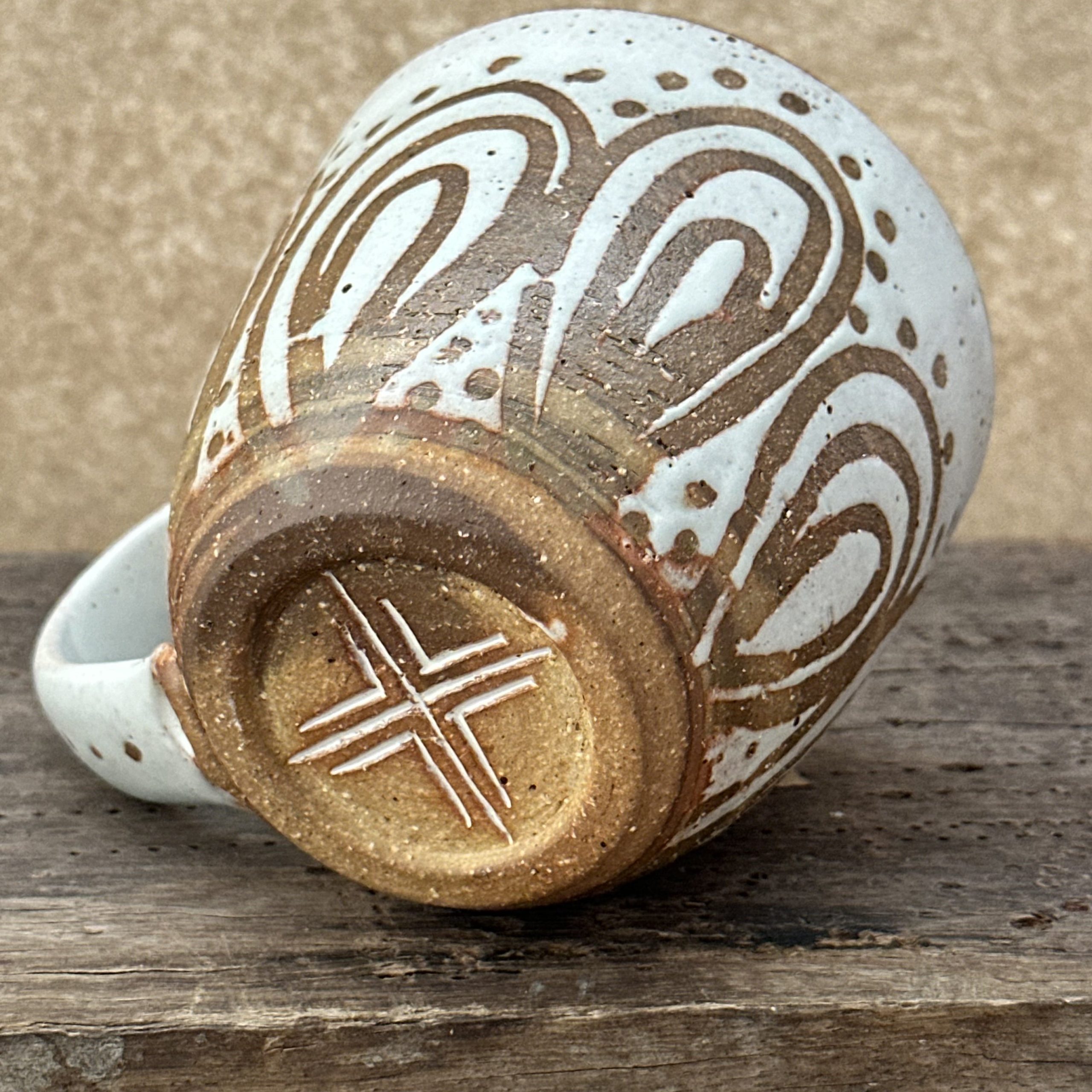 Bazic Mug | Sandstone White | Peacock design - Image 9