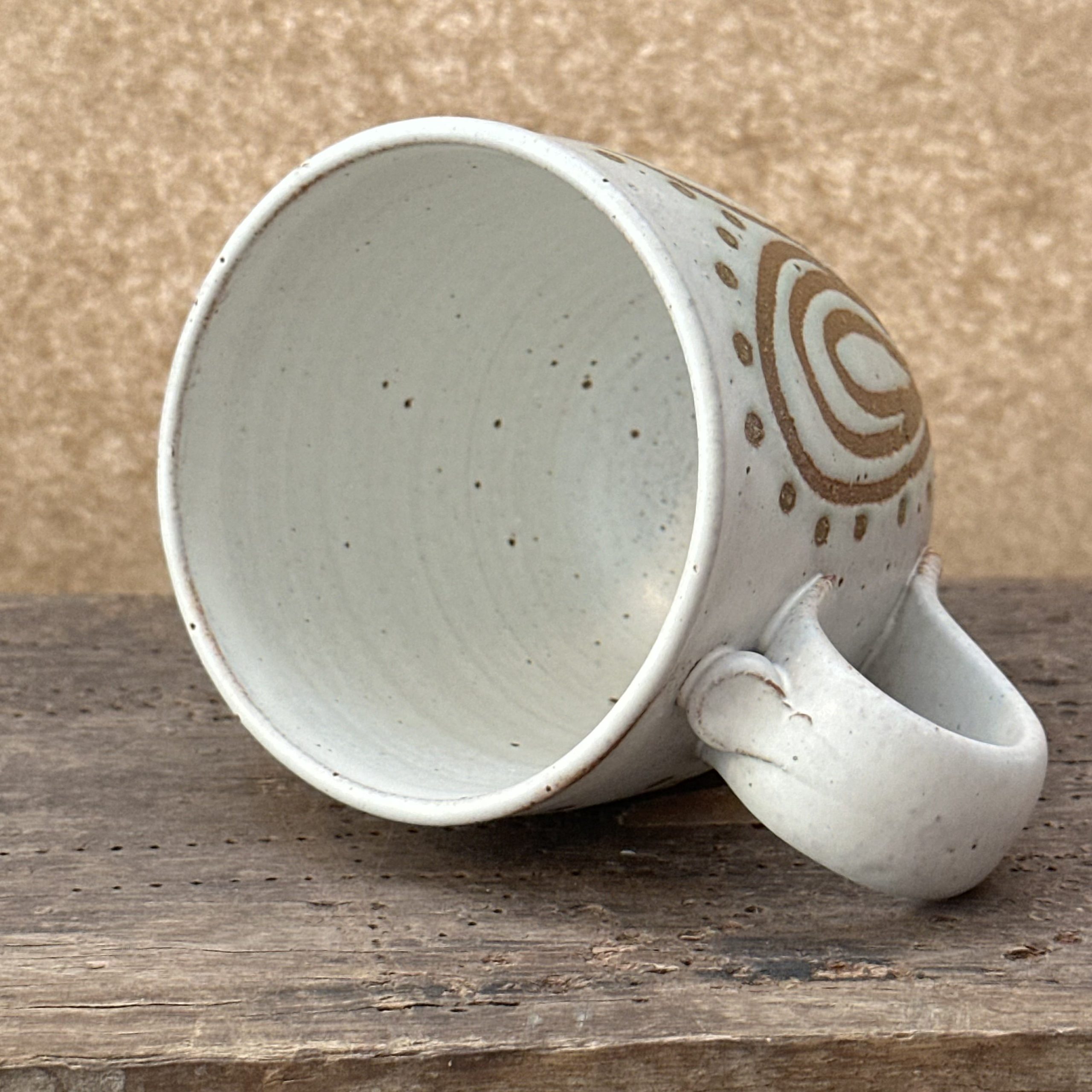 Bazic Mug | Sandstone White | Peacock design - Image 14