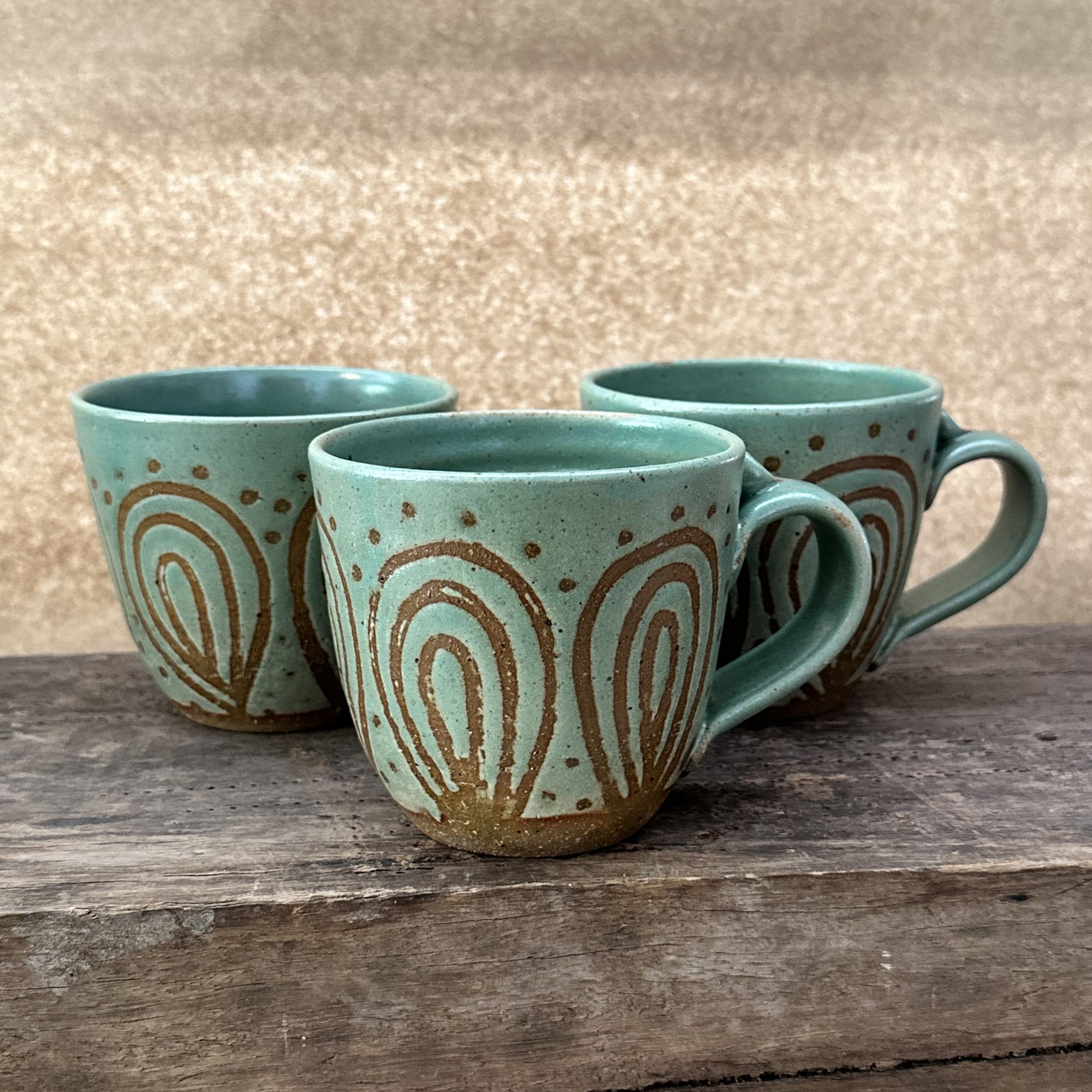 Bazic Mug | Green Earth | Peacock design - Image 3