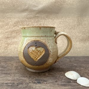 Goddess Shape | Carved Heart | Jade Green