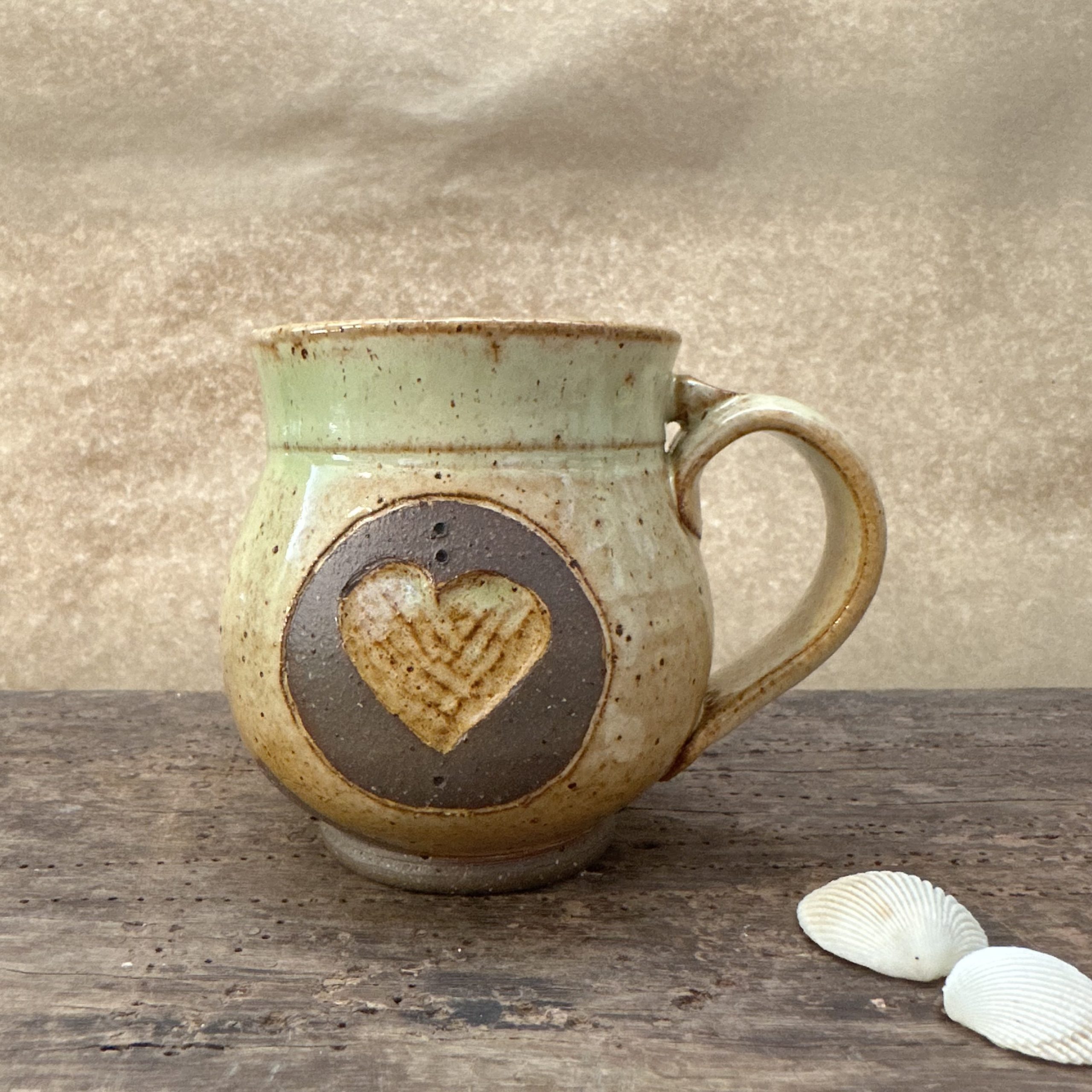 Goddess Shape | Carved Heart | Jade Green