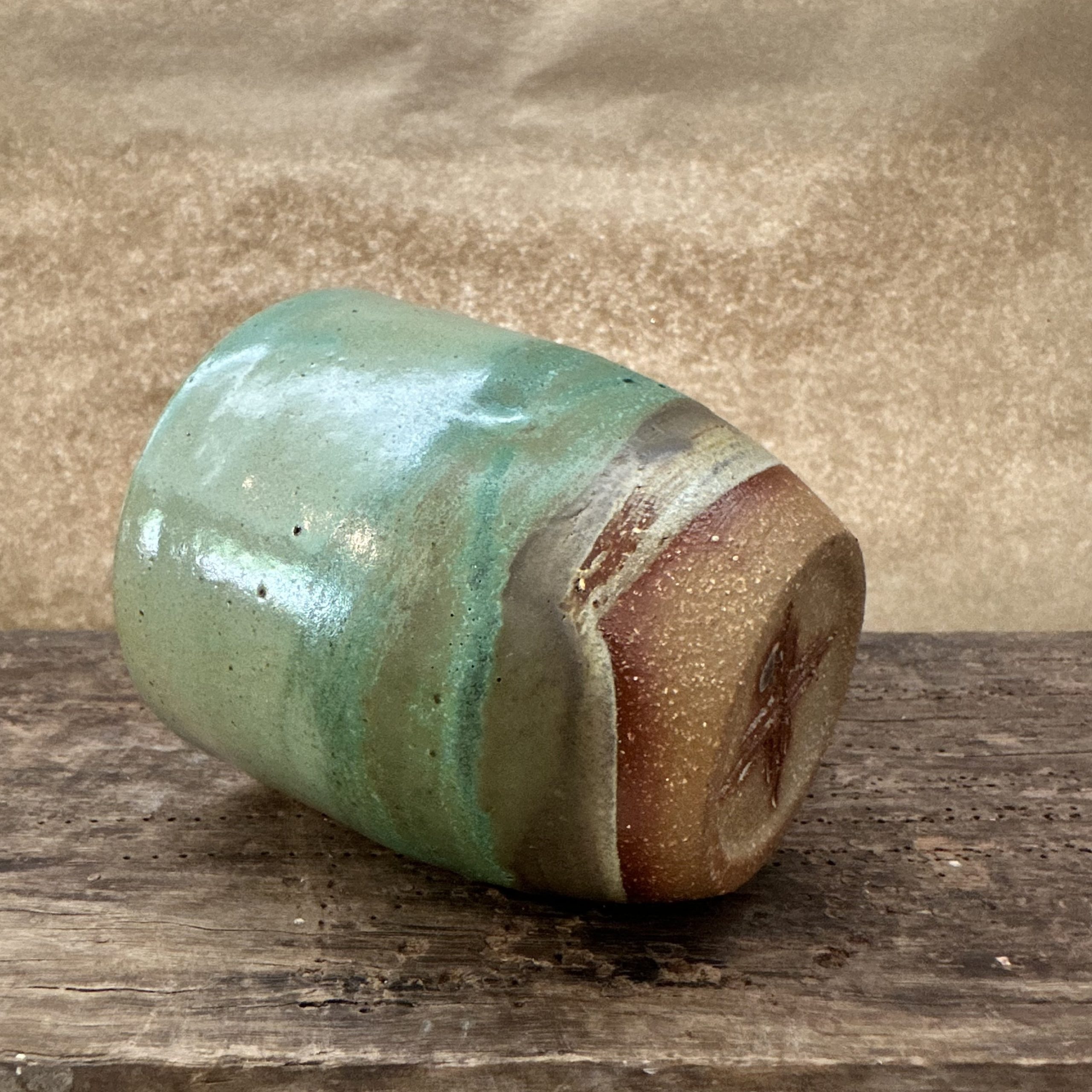 Large Tumbler | Green Earth | with dimples - Image 2