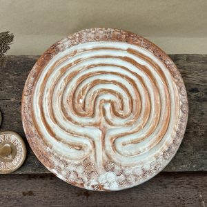 Labyrinth Meditation Journey Plate | Sandstone