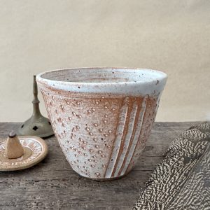Carved Cup | Sandstone Glaze
