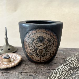 Travel Mug | Matte Black with Scarab