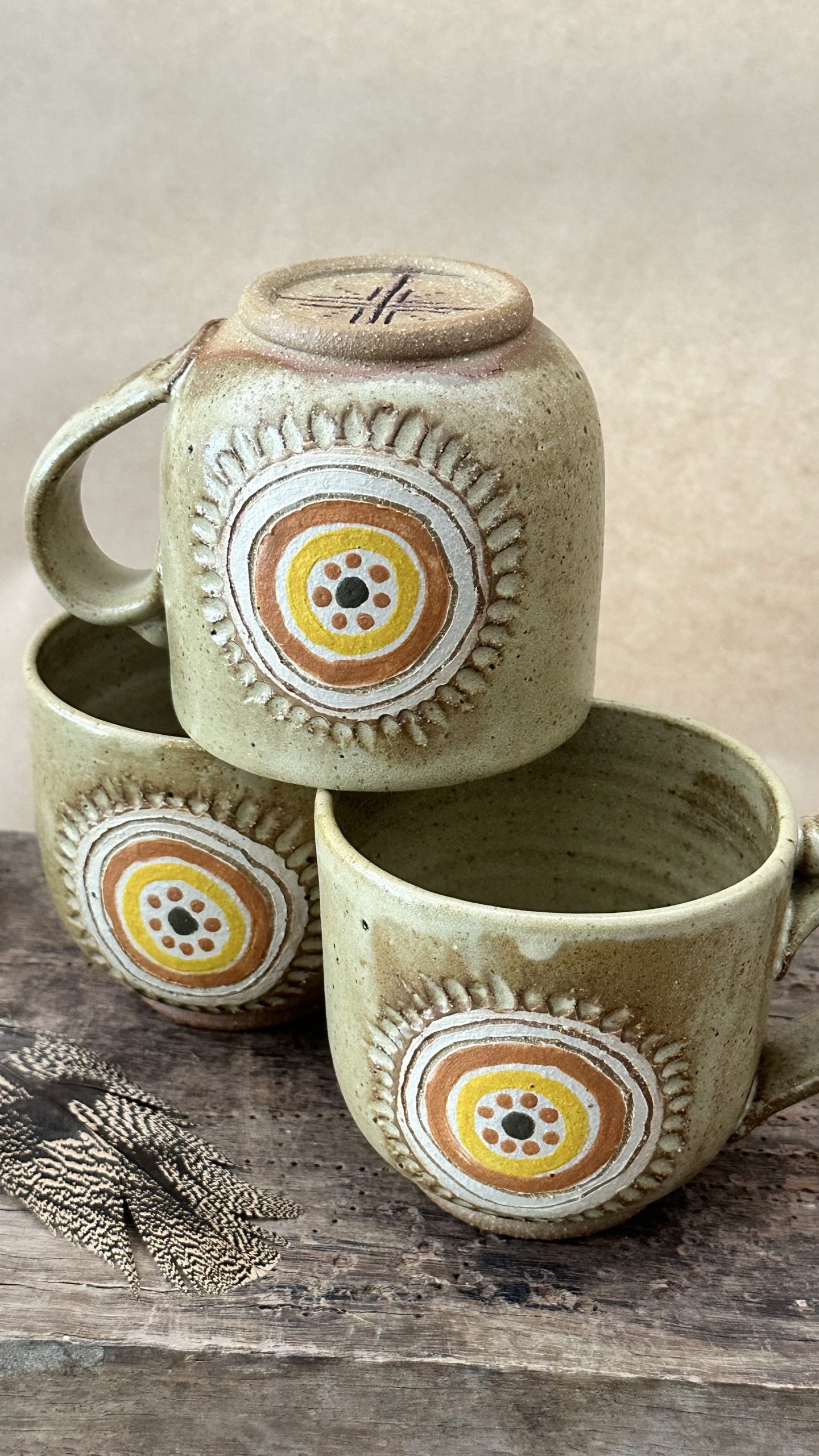 BAZIC MUG | STONE | DOT MANDALA - Image 3