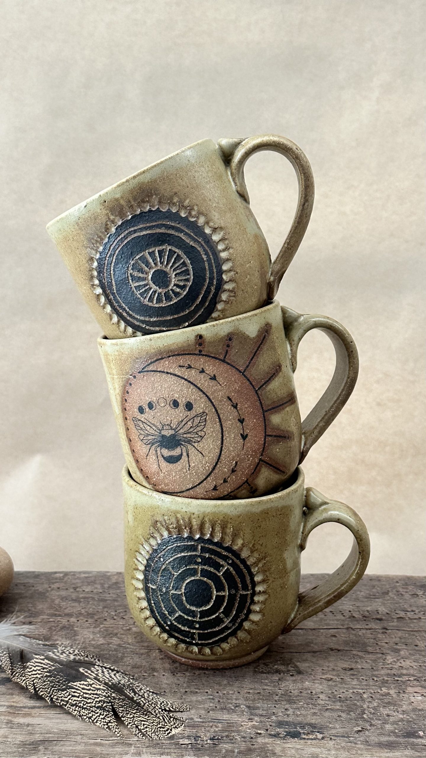 BAZIC MUG | STONE | DOT MANDALA - Image 4