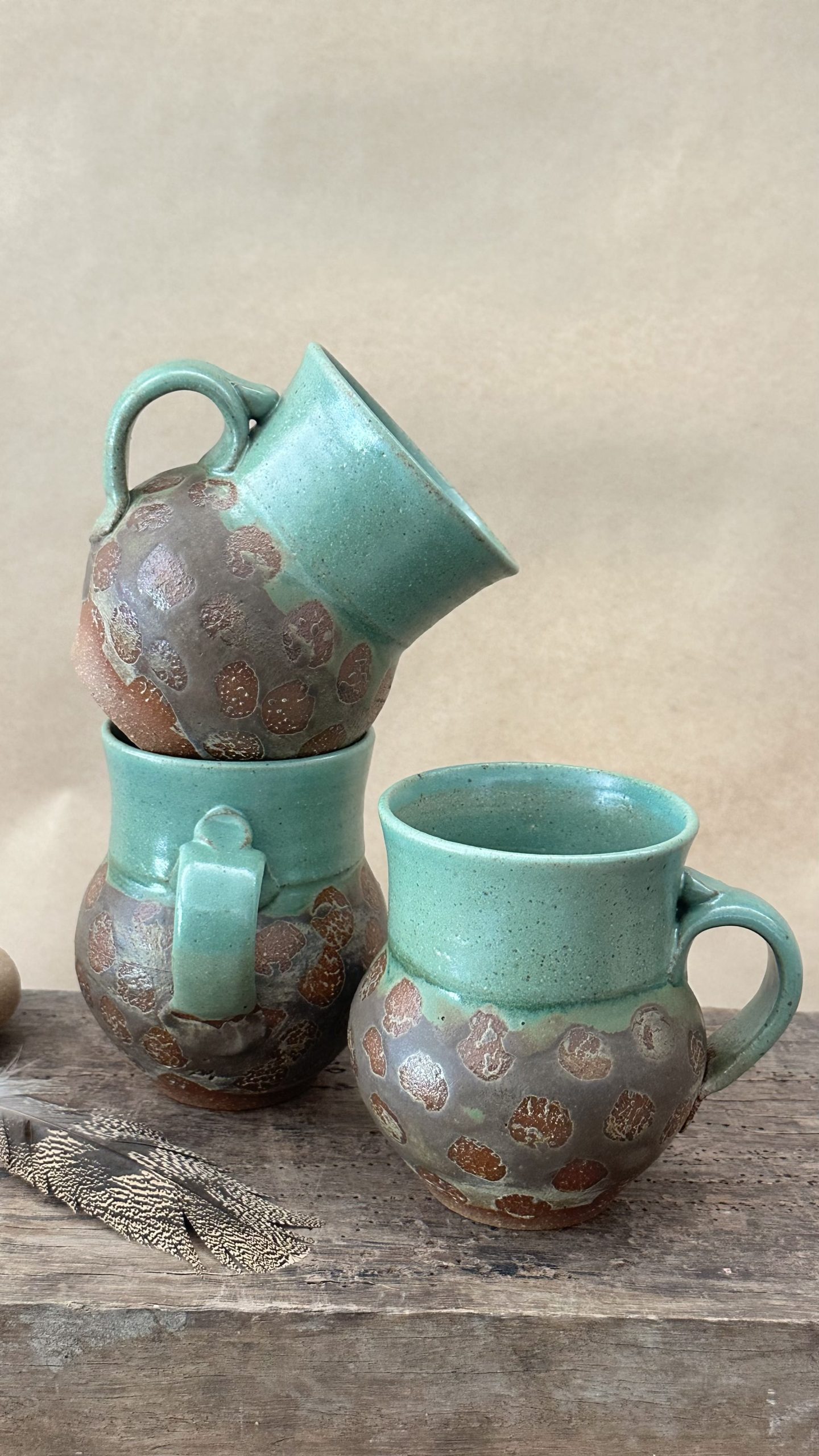 MATRIARCH MUG | GREEN EARTH GLAZE | DOTS - Image 3