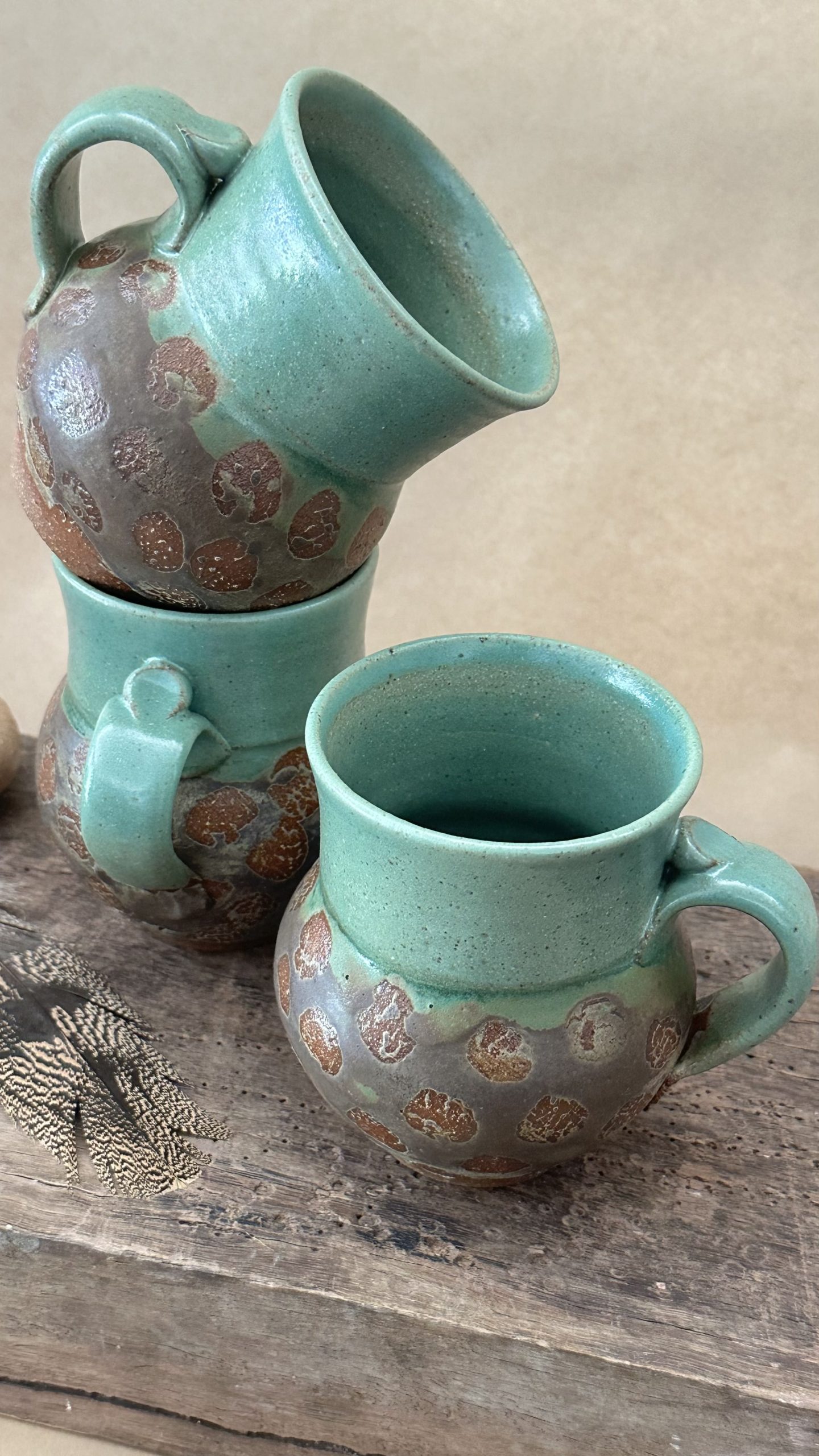 MATRIARCH MUG | GREEN EARTH GLAZE | DOTS - Image 4
