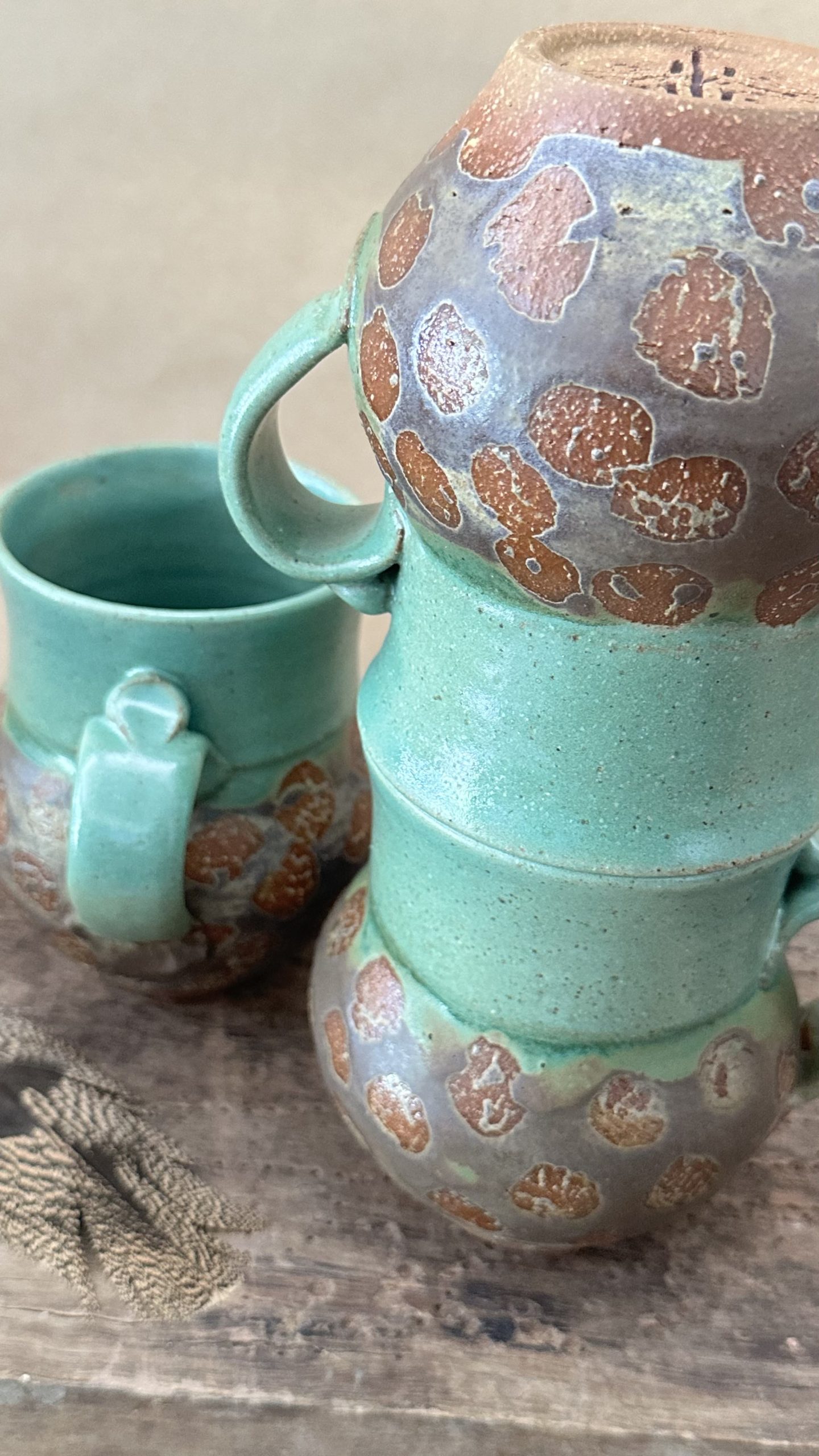 MATRIARCH MUG | GREEN EARTH GLAZE | DOTS - Image 2