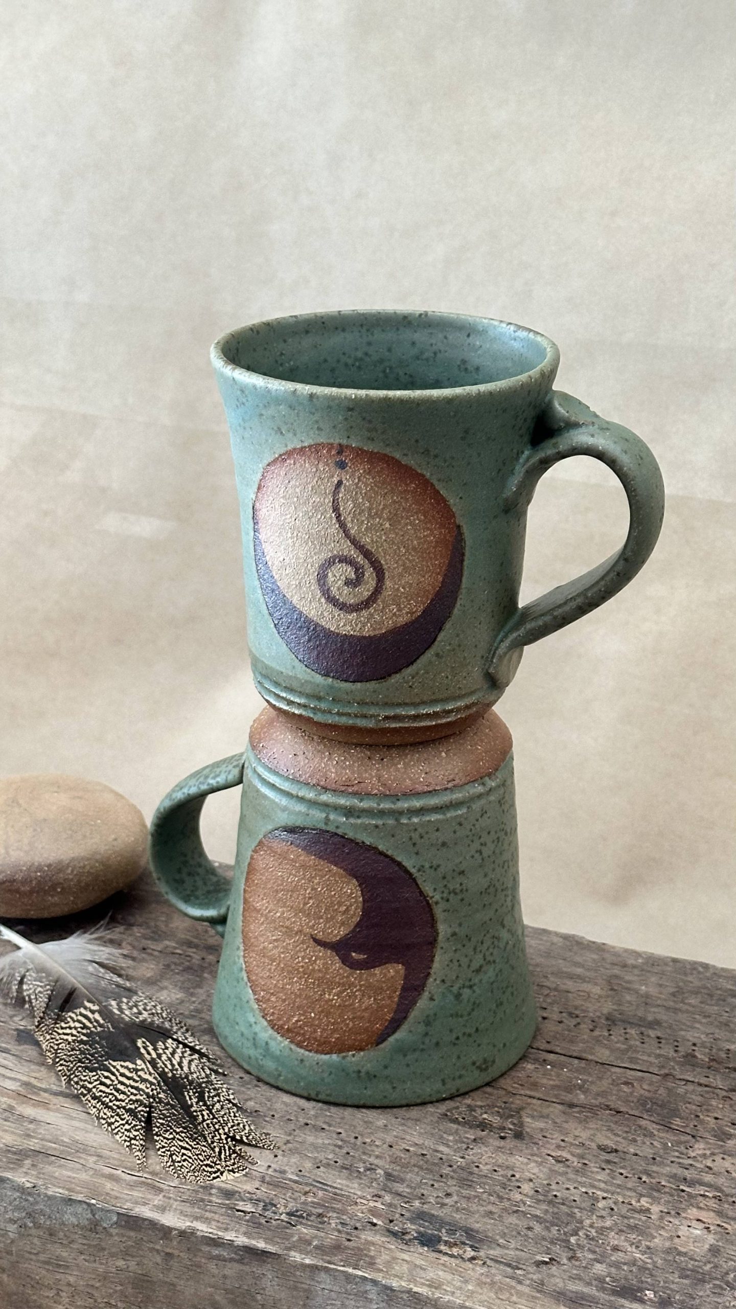 ZENITH MUG | LICHEN GLAZE | SPIRAL MOON - Image 2