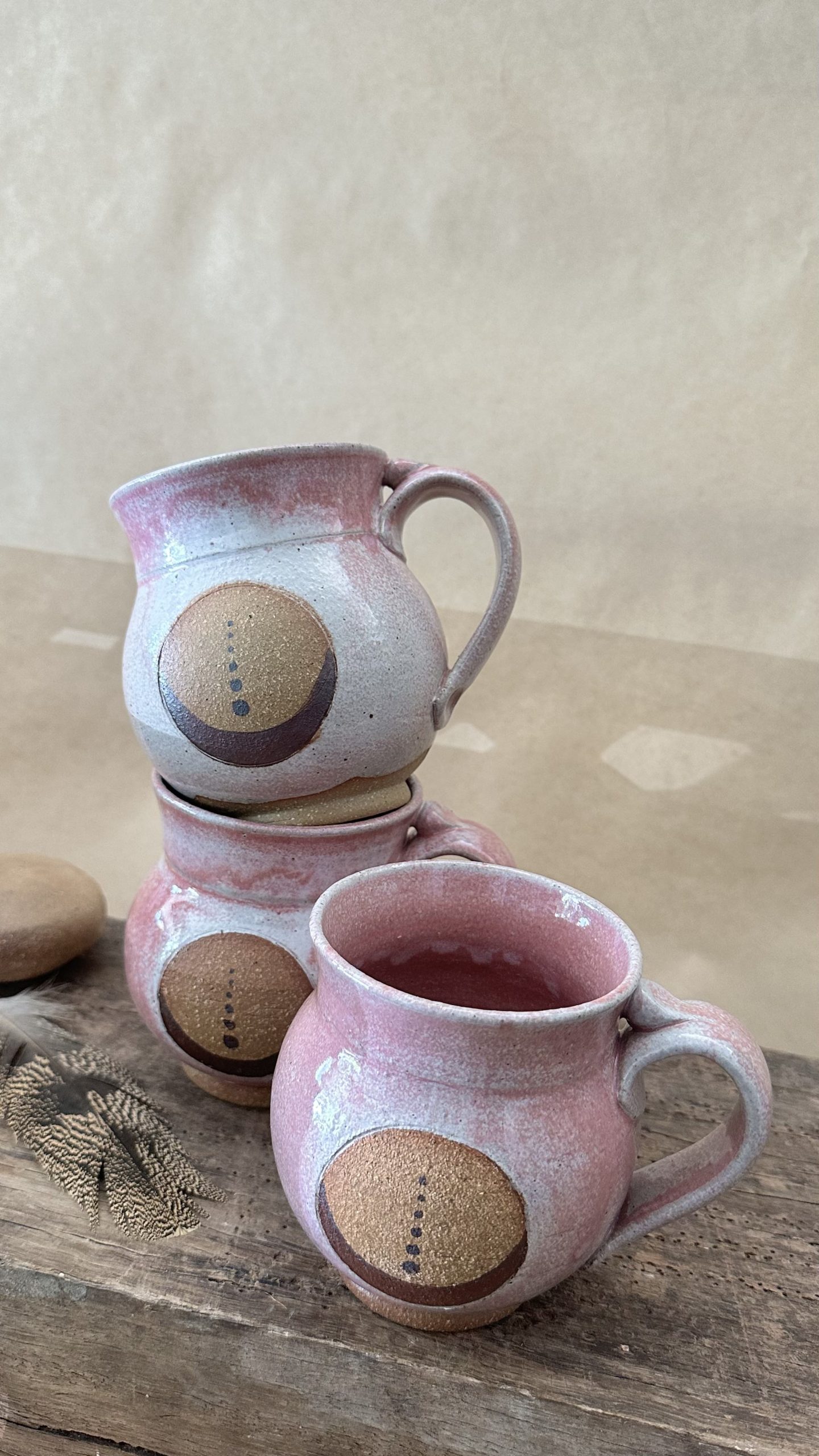 GODDESS MUG | DUSKY PINK GLAZE | MOON AND PLANETS ALIGN - Image 5