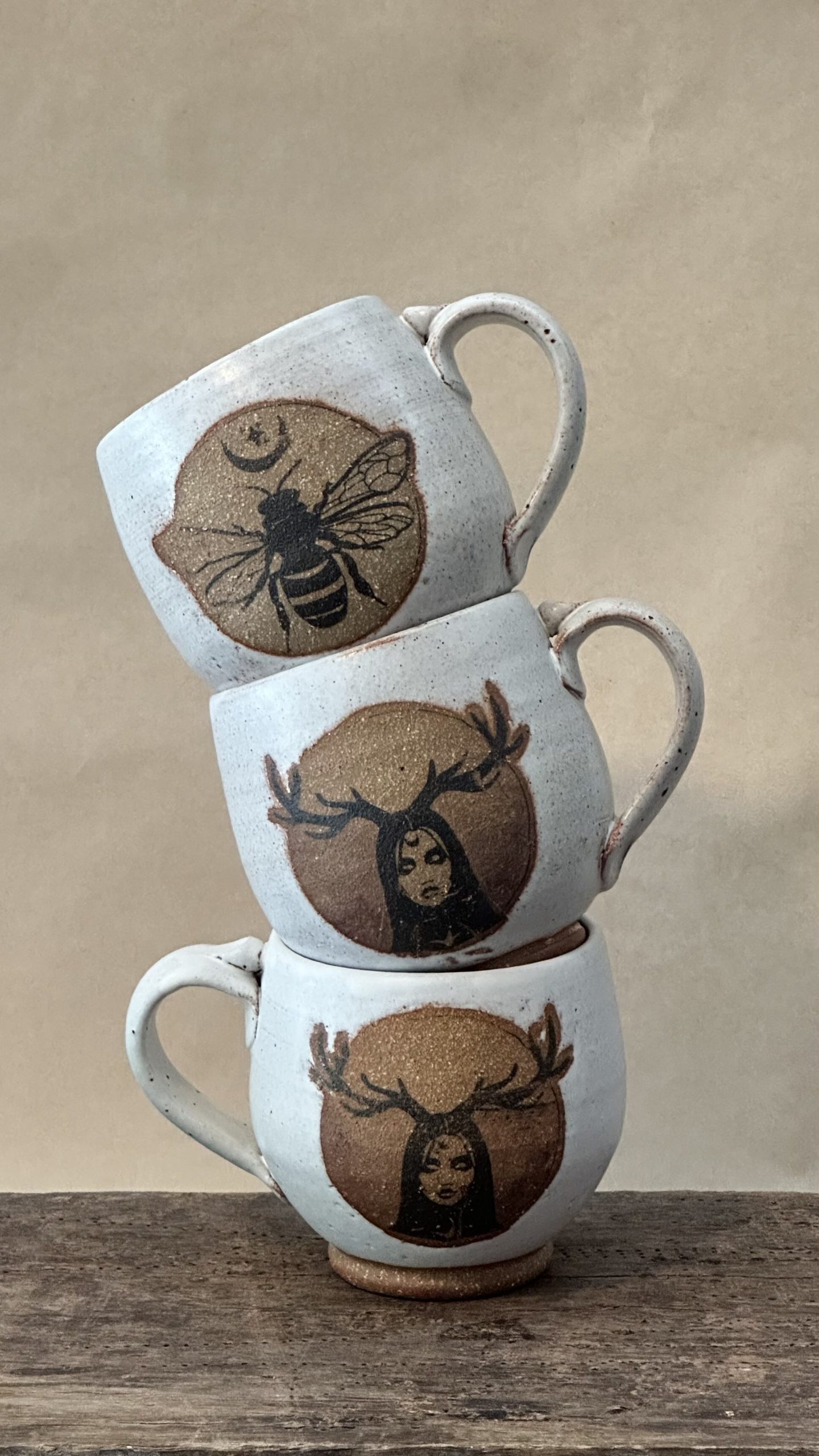 JAPA MUG | SANDSTONE GLAZE | INNANA IN THE MOON - Image 5