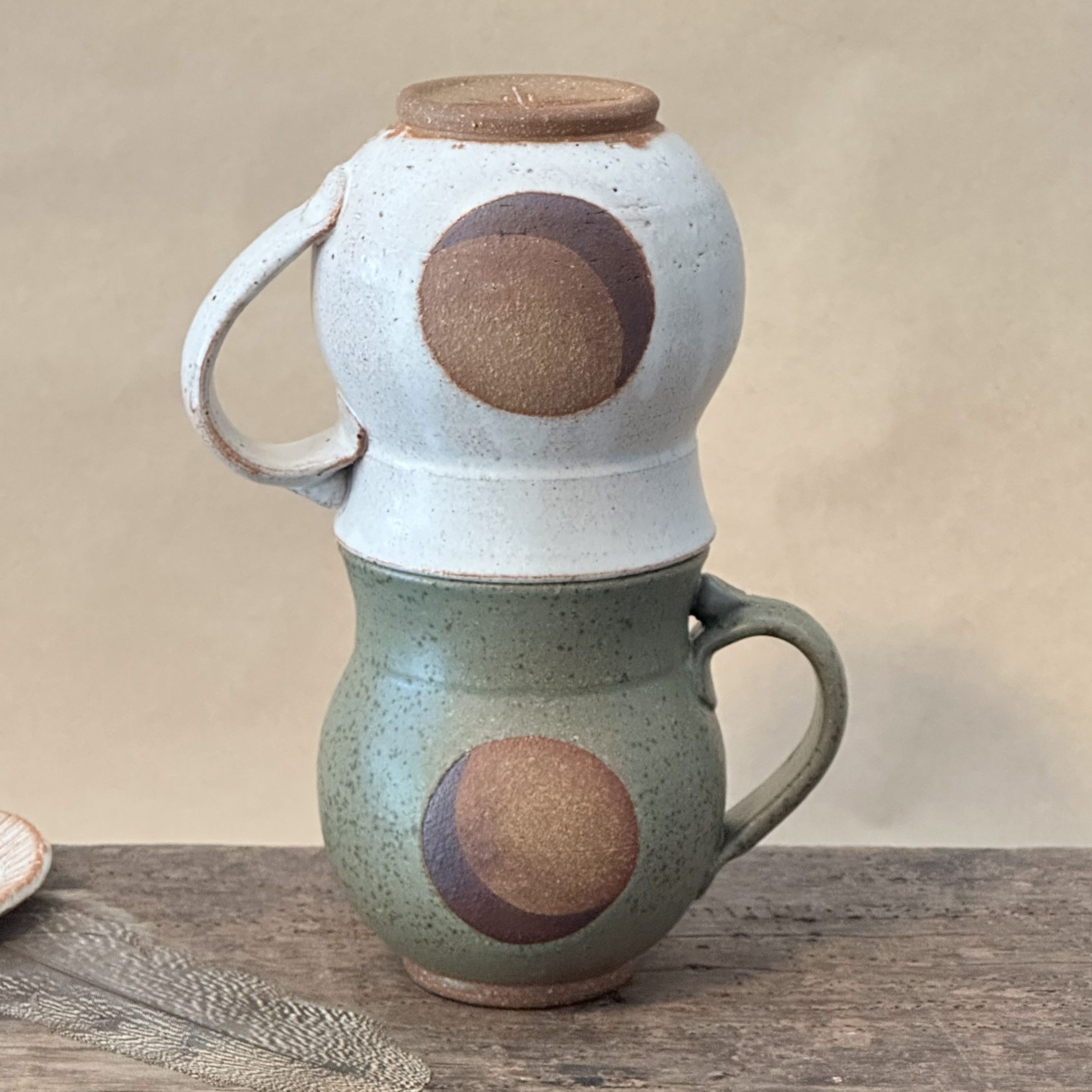 GODDESS MUG | LICHEN GLAZE | MOON - Image 5