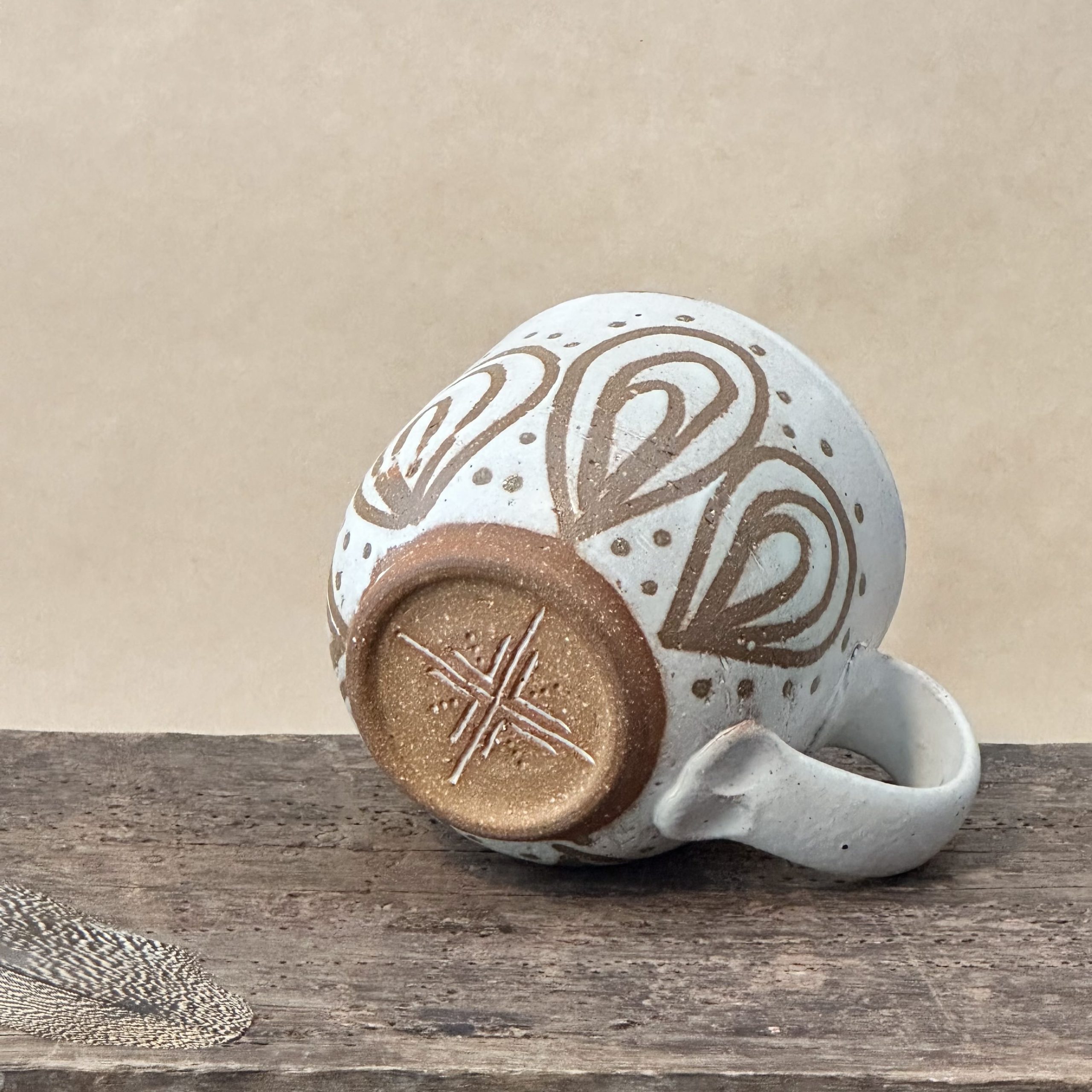 BAZIC MUG | SANDSTONE GLAZE | PEACOCK - Image 3
