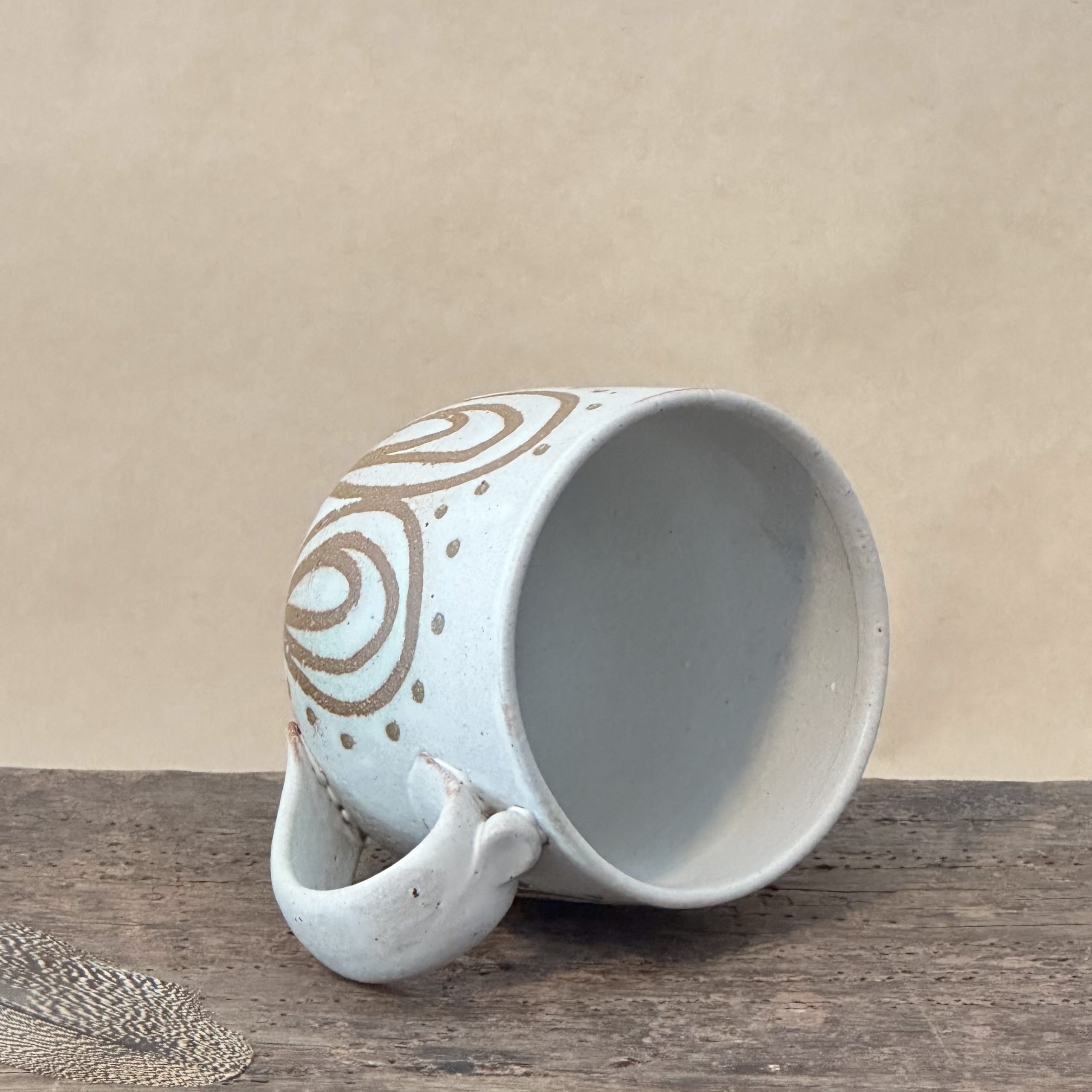 BAZIC MUG | SANDSTONE GLAZE | PEACOCK - Image 2