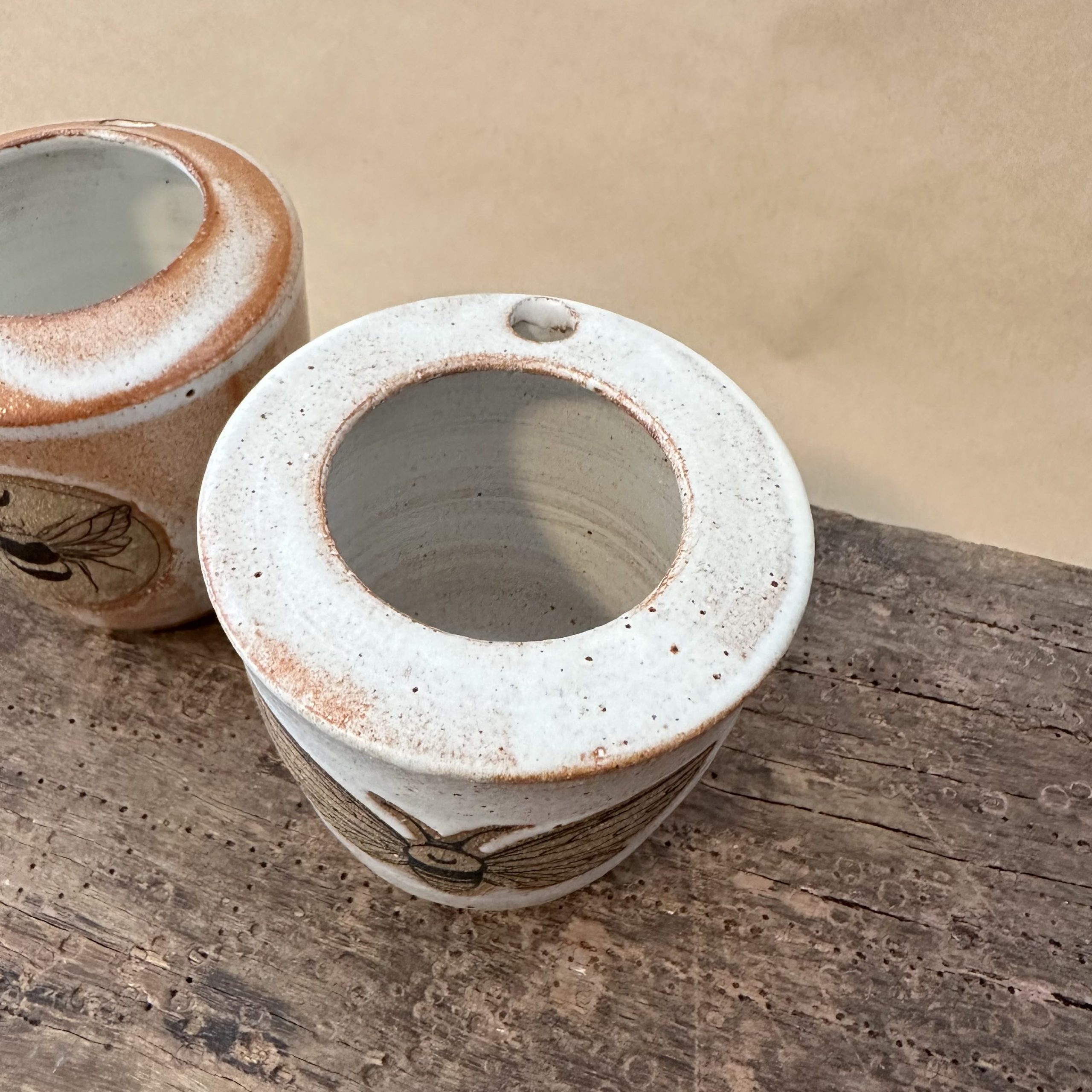 TRAVEL MUG | SANDSTONE GLAZE | BEE WITH MOON - Image 7