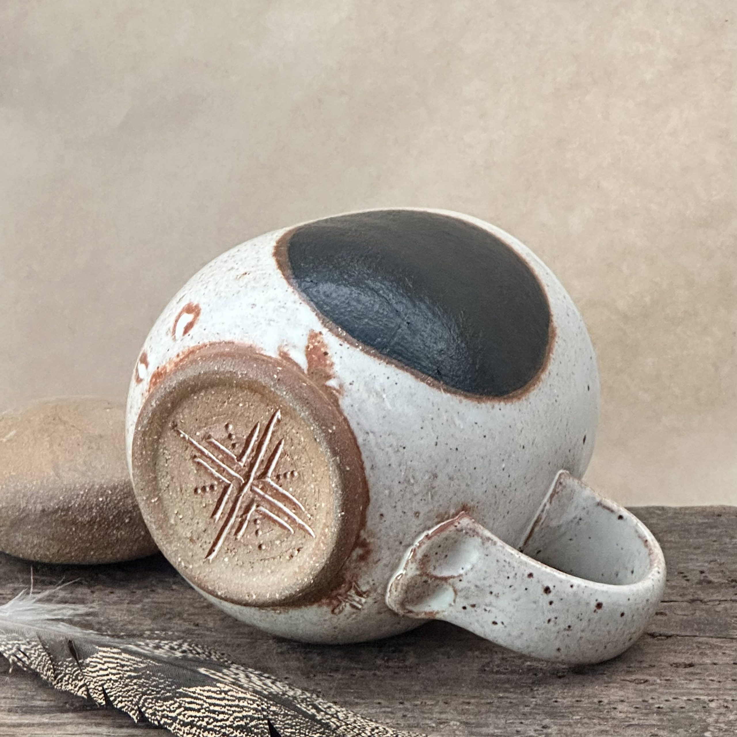 JAPA MUG | SANDSTONE GLAZE | DARK MOON - Image 2