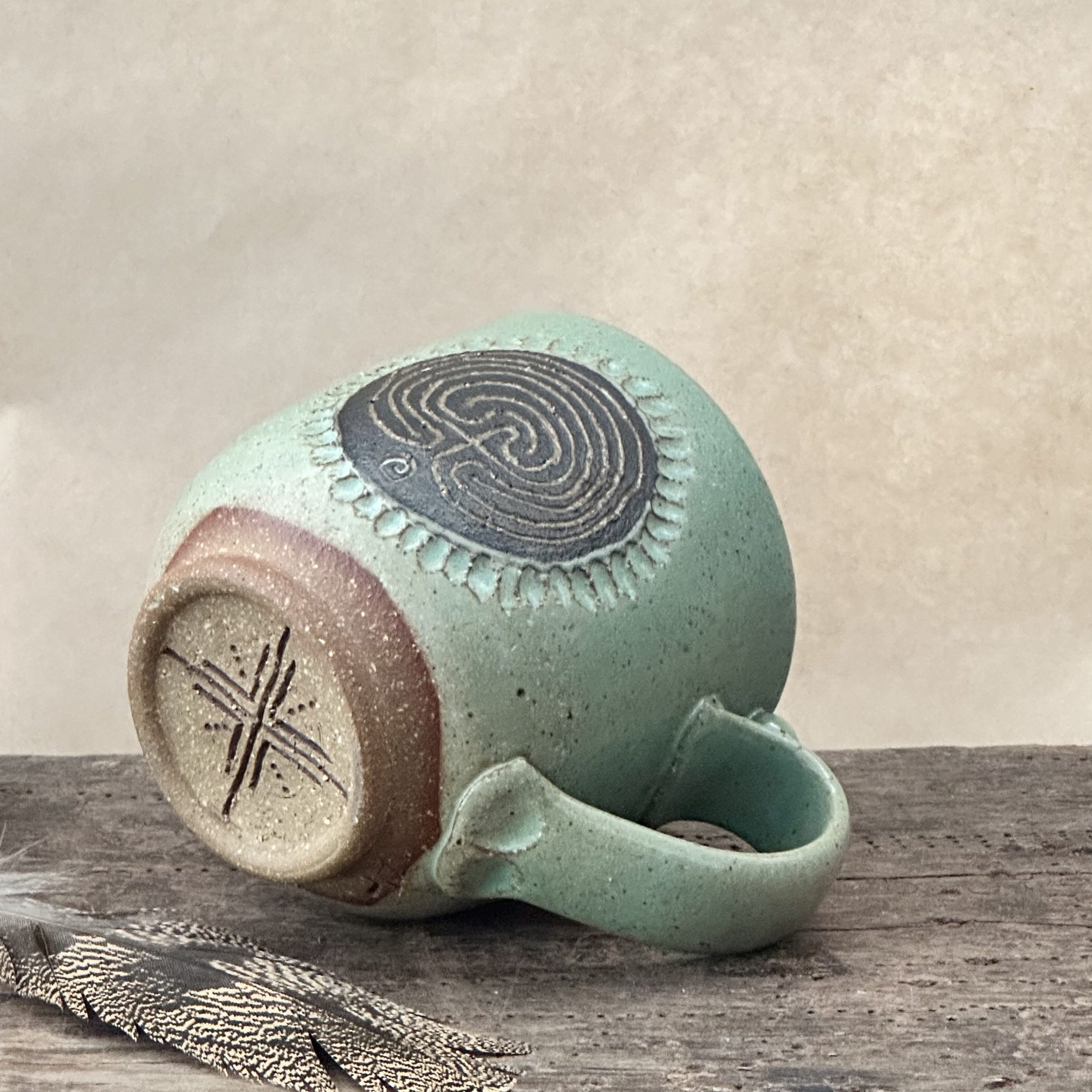 BAZIC MUG | GREEN EARTH | LABYRINTH - Image 2
