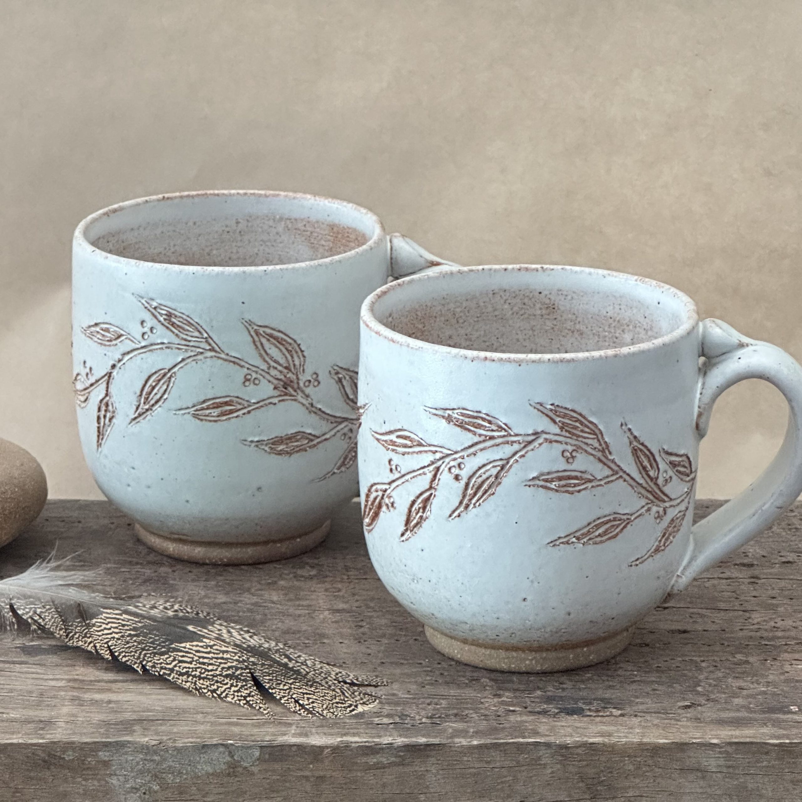 BAZIC MUG | SANDSTONE | CARVED VINE - Image 5
