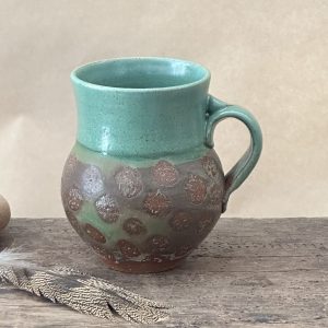 MATRIARCH MUG | GREEN EARTH GLAZE | DOTS