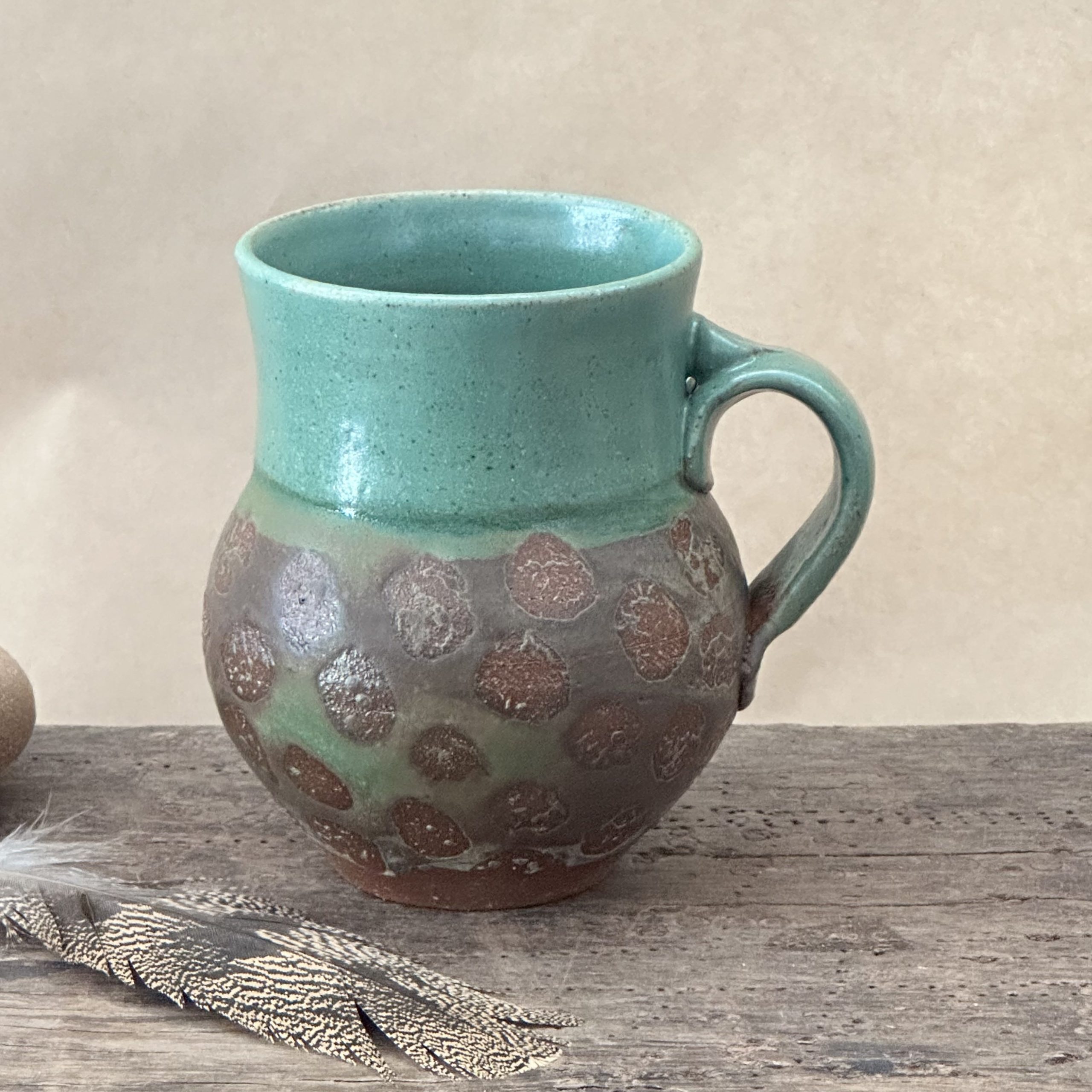 MATRIARCH MUG | GREEN EARTH GLAZE | DOTS