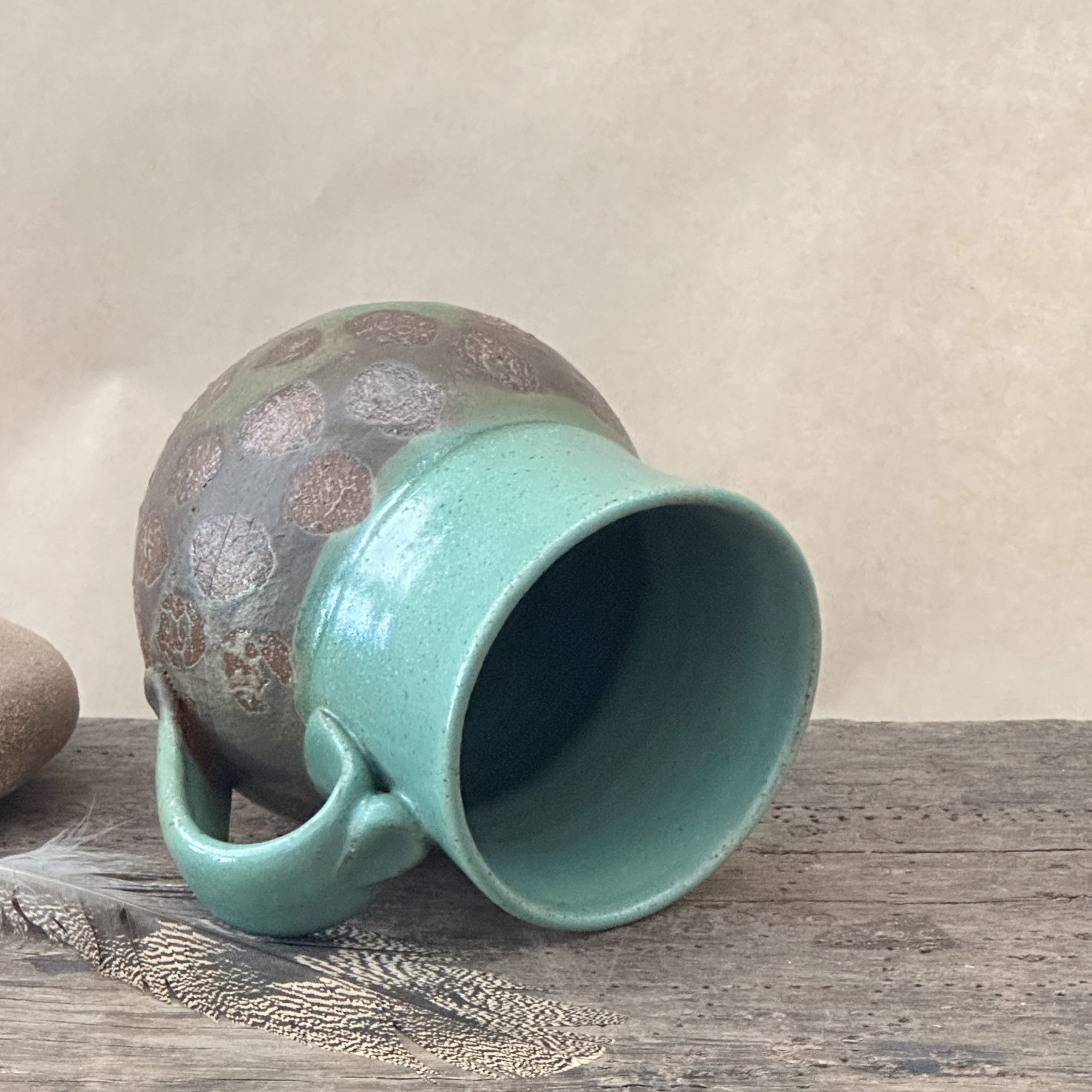MATRIARCH MUG | GREEN EARTH GLAZE | DOTS - Image 10