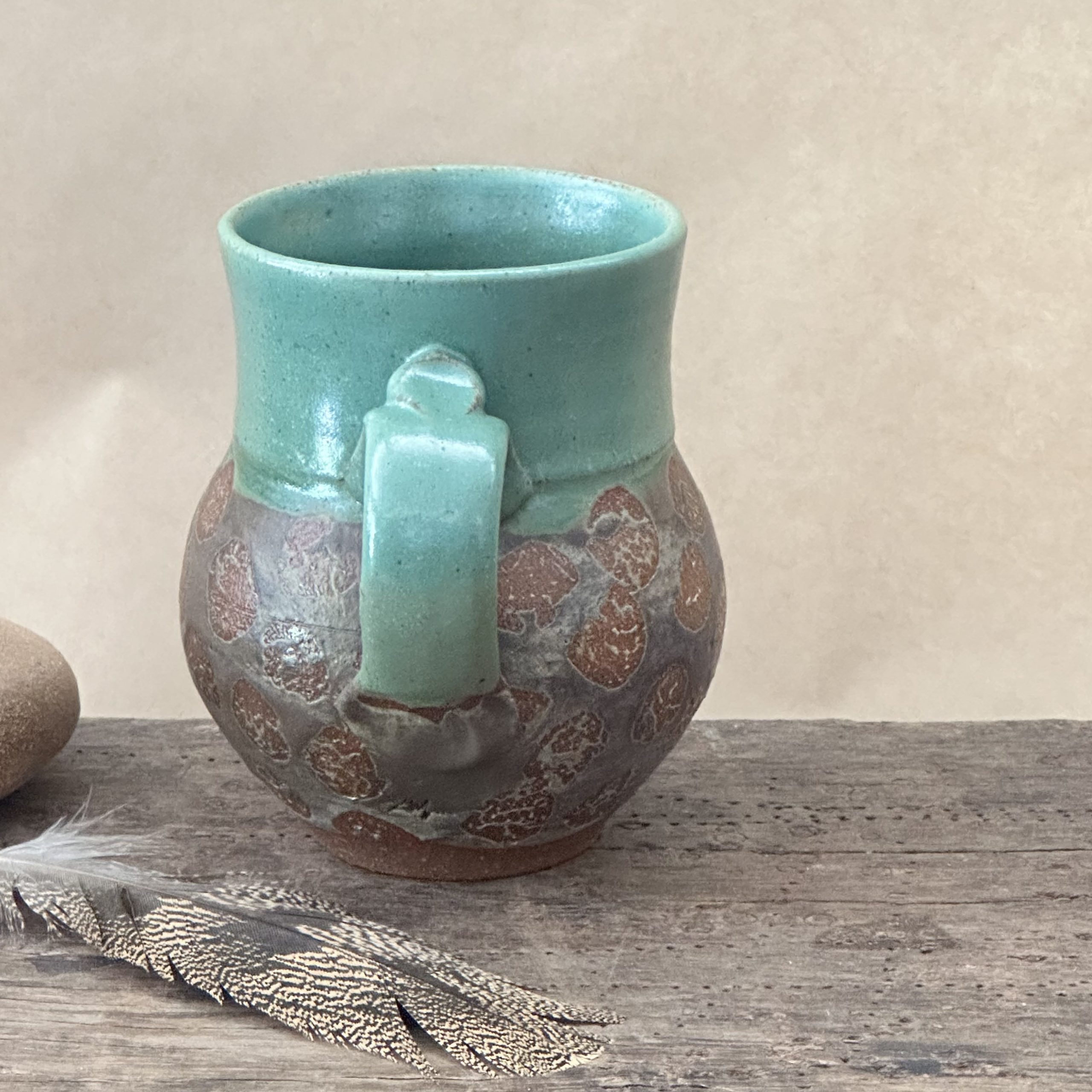 MATRIARCH MUG | GREEN EARTH GLAZE | DOTS - Image 9