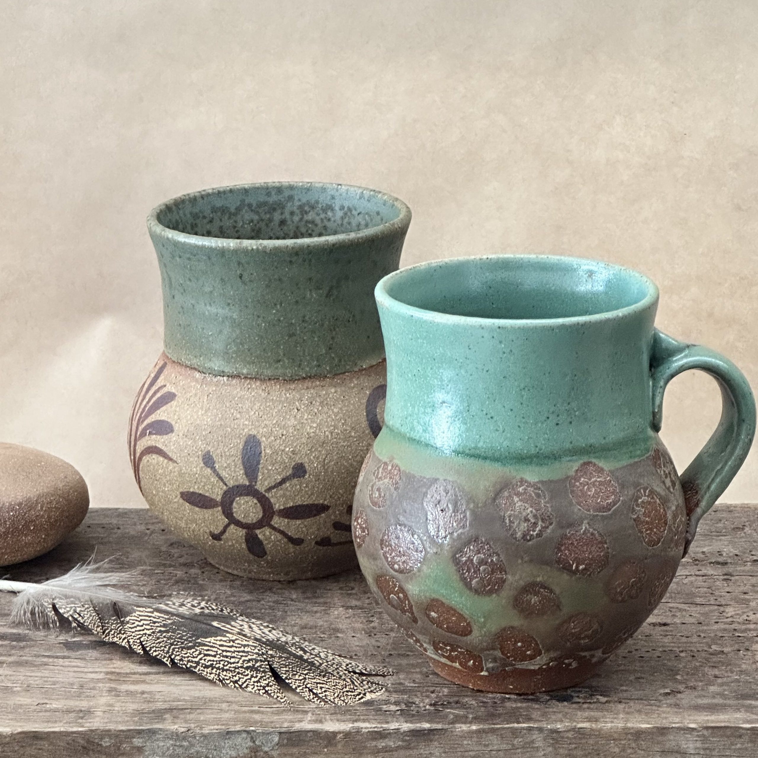 MATRIARCH MUG | GREEN EARTH GLAZE | DOTS - Image 7