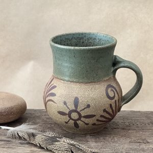 MATRIARCH MUG | LICHEN GLAZE | RAW TRIBAL