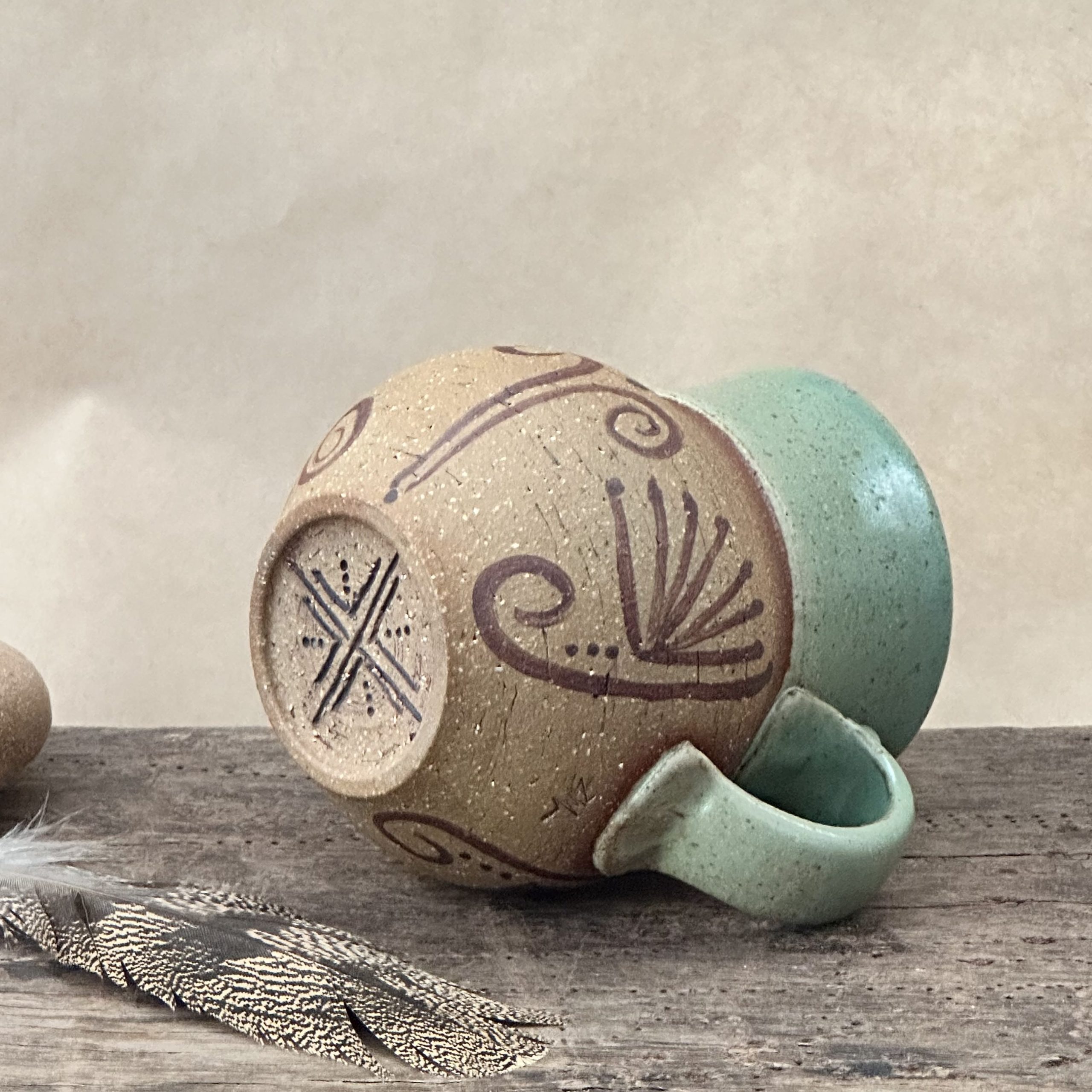 MATRIARCH MUG | GREEN EARTH GLAZE | RAW TRIBAL - Image 2