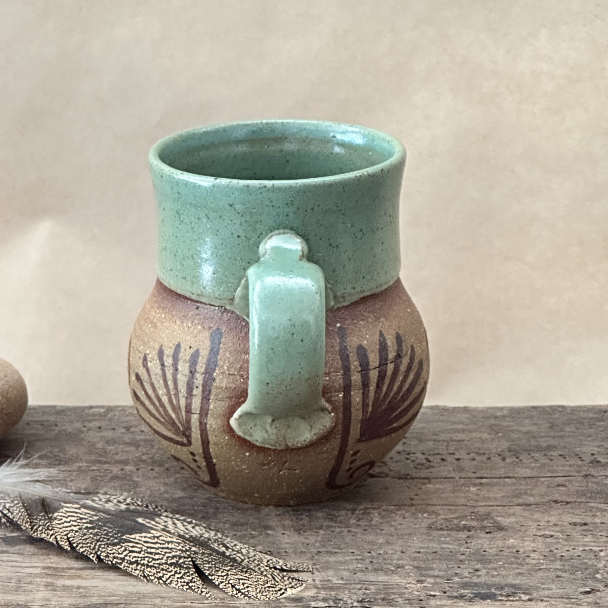 MATRIARCH MUG | GREEN EARTH GLAZE | RAW TRIBAL - Image 3