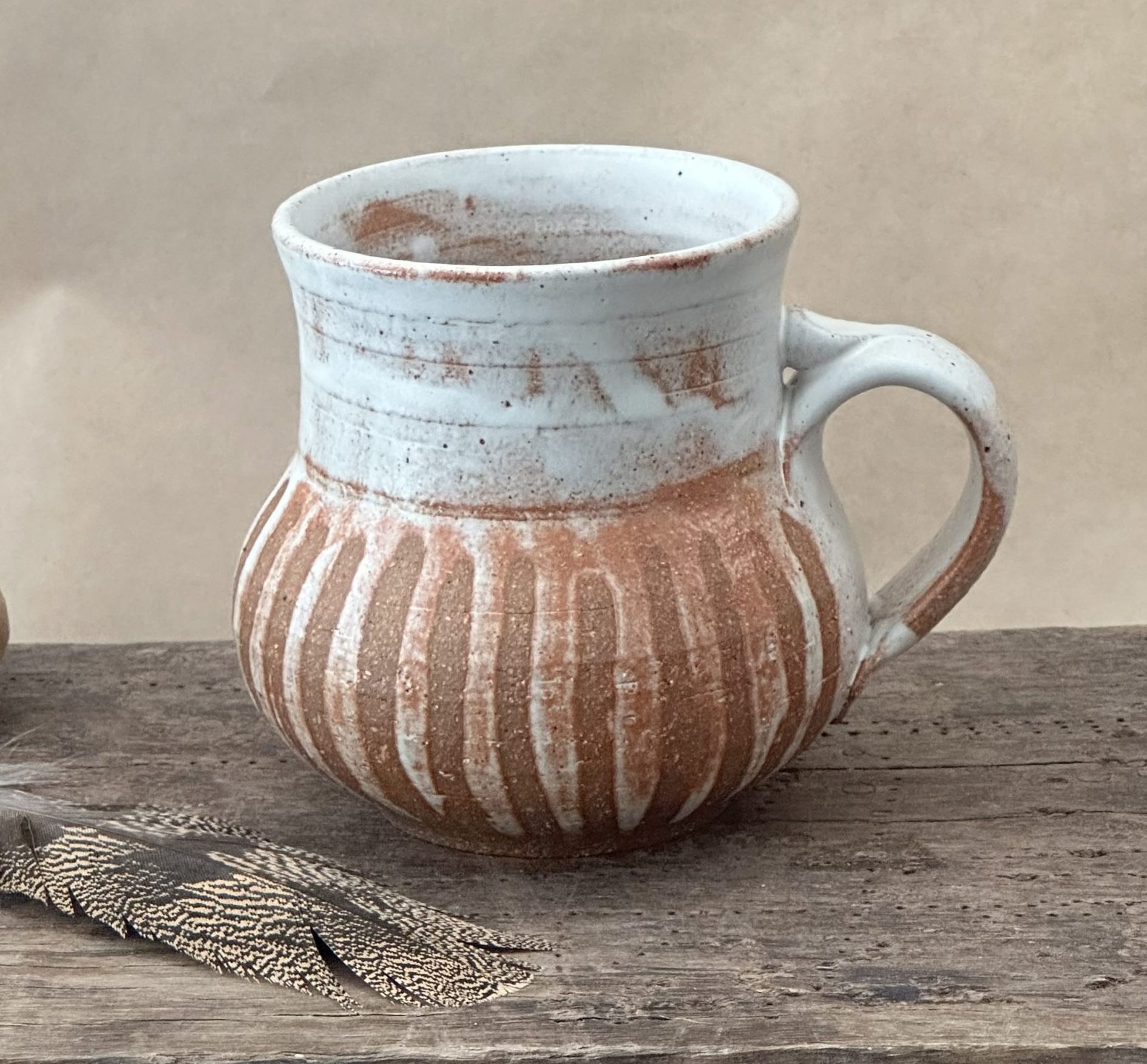 MATRIARCH MUG | SANDSTONE GLAZE | STRIPE