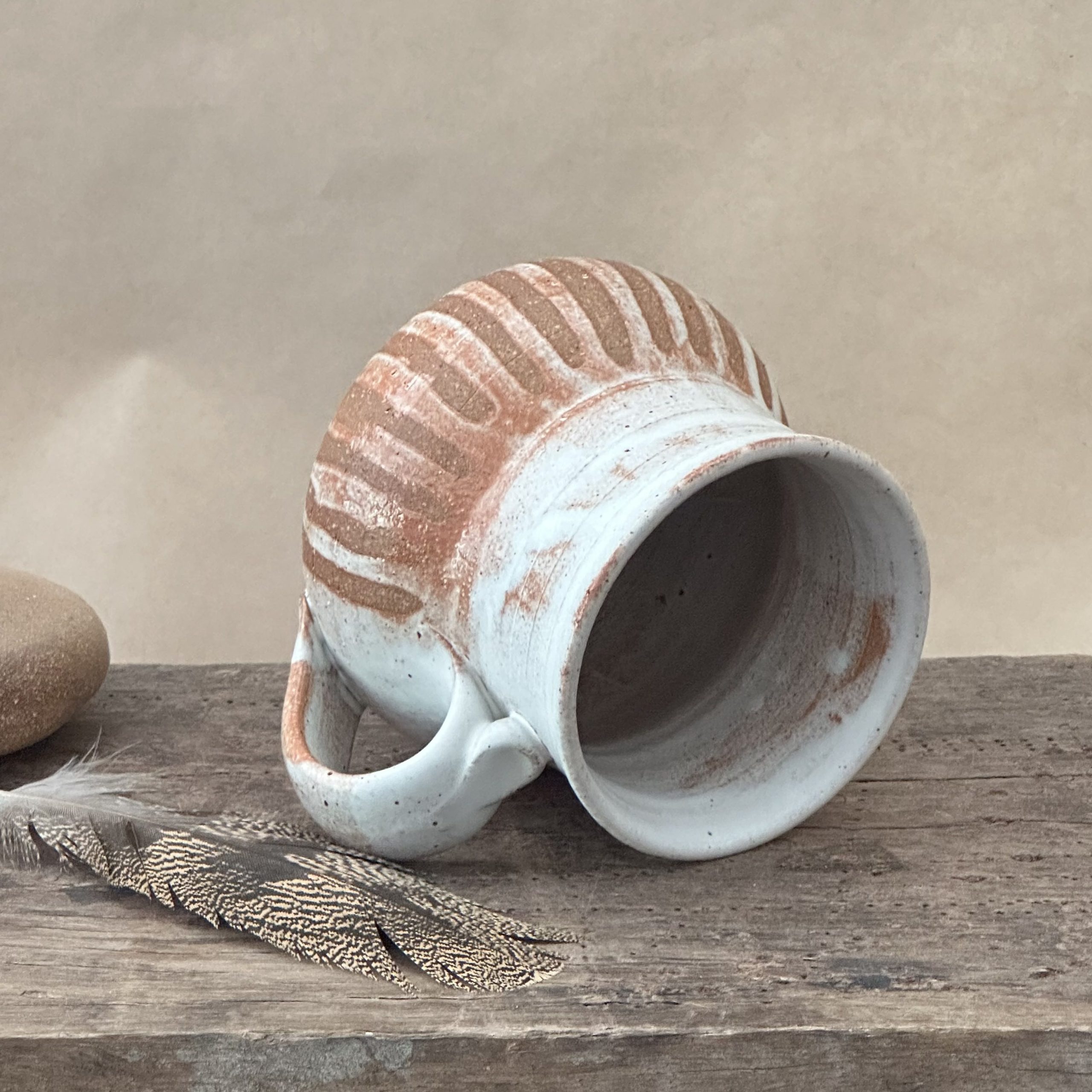 MATRIARCH MUG | SANDSTONE GLAZE | STRIPE - Image 4