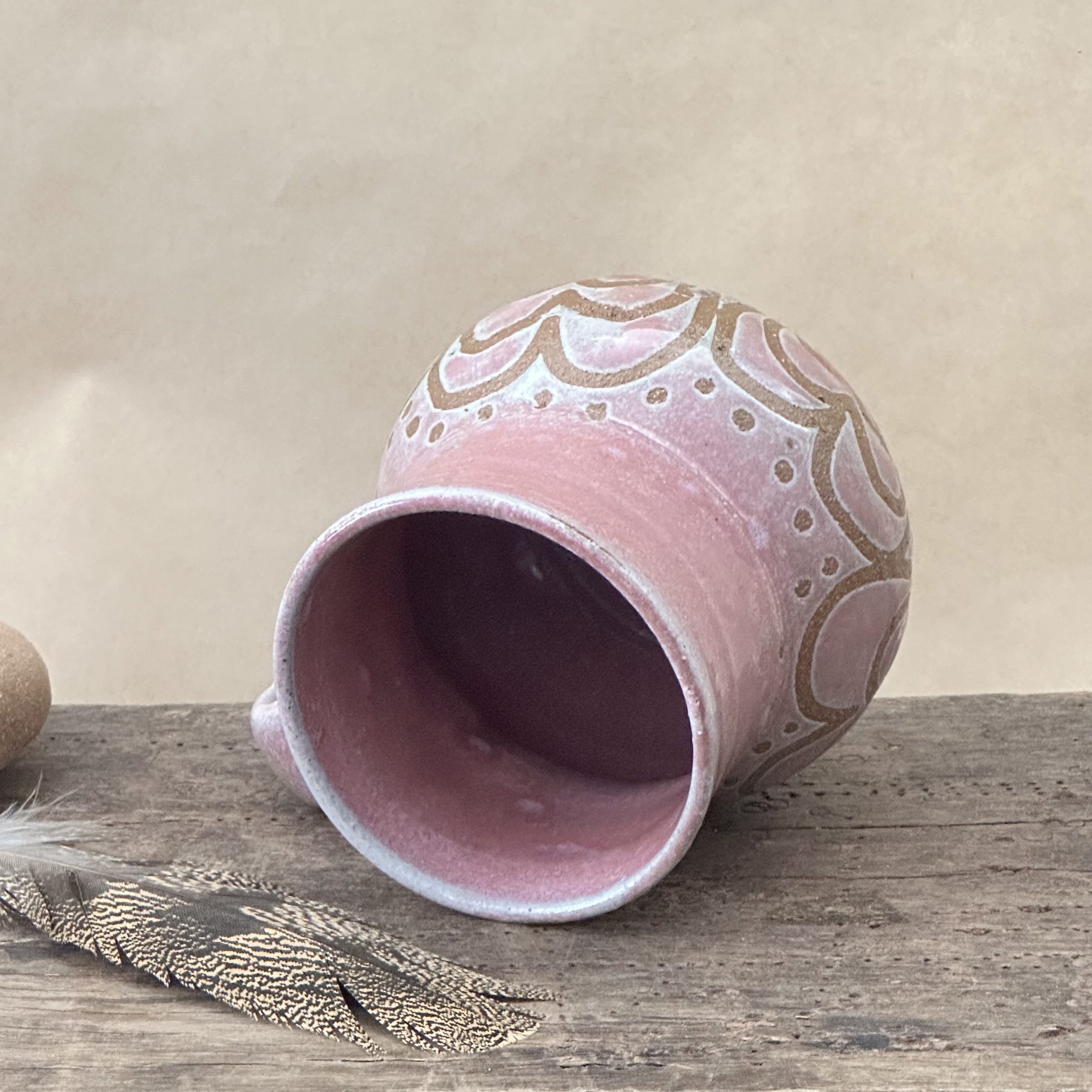 MATRIARCH MUG | DUSKY PINK GLAZE | LOVE HEART - Image 4