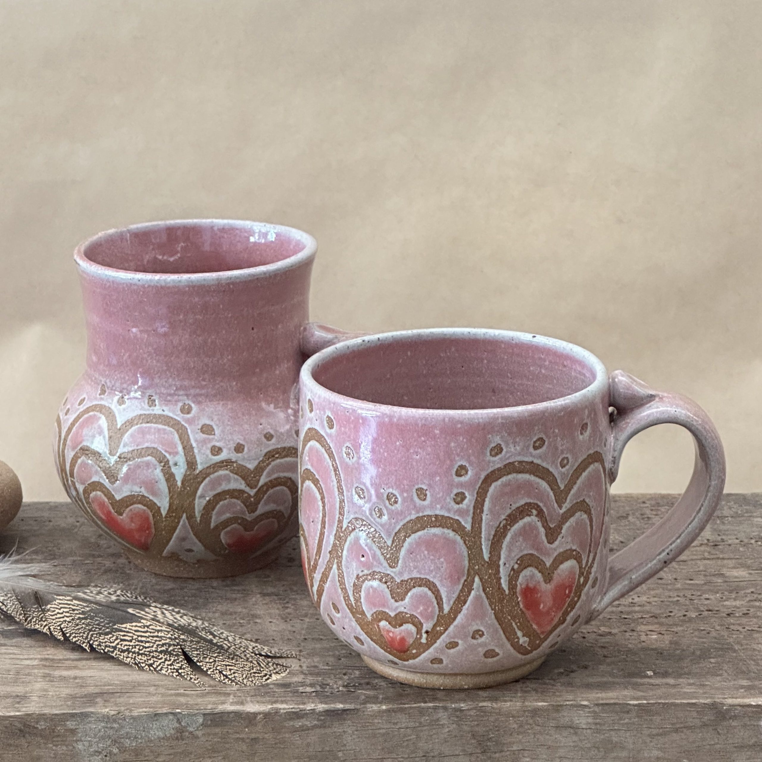 MATRIARCH MUG | DUSKY PINK GLAZE | LOVE HEART - Image 6