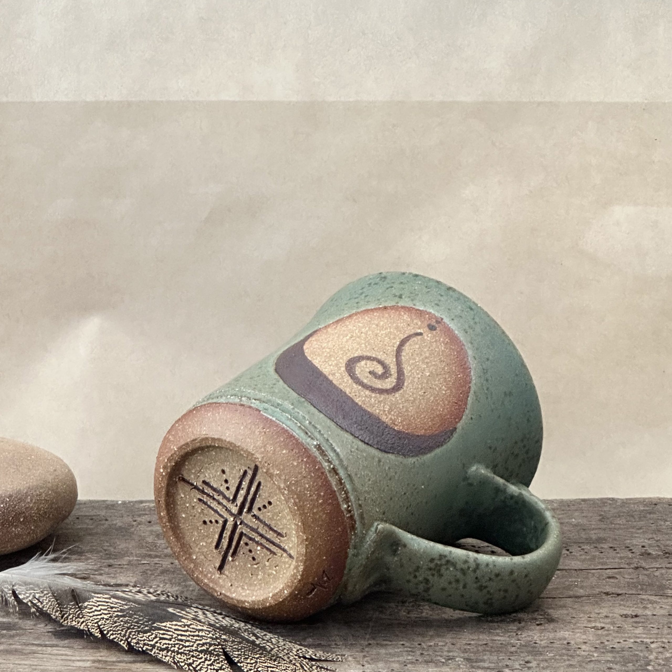 ZENITH MUG | LICHEN GLAZE | SPIRAL MOON - Image 4