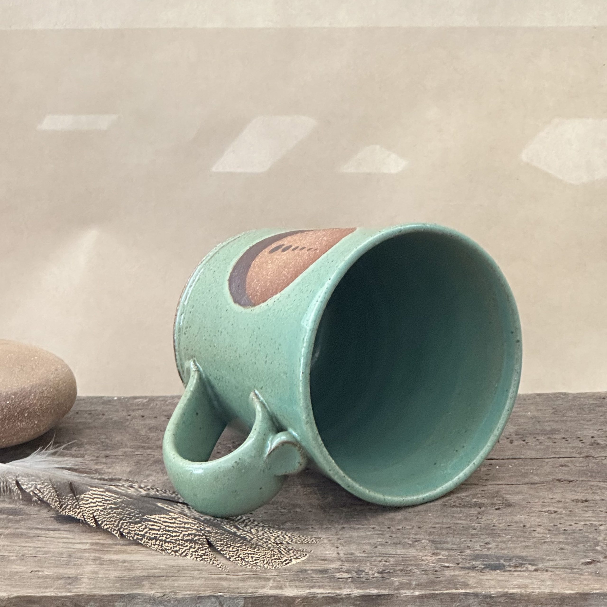 ZENITH MUG | GREEN EARTH GLAZE | MOON AND PLANETS ALIGNED - Image 6